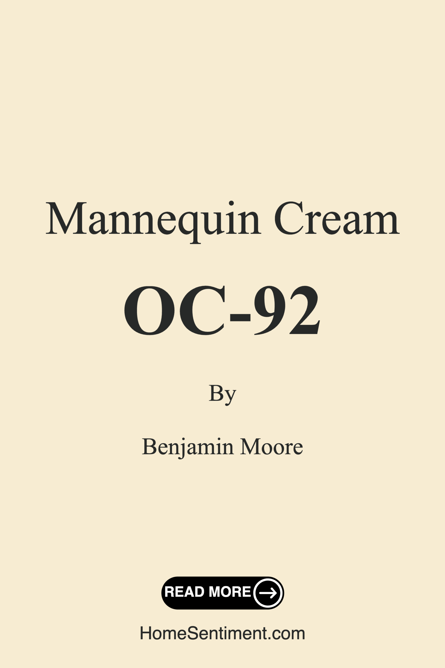 Mannequin Cream OC-92 by Benjamin Moore