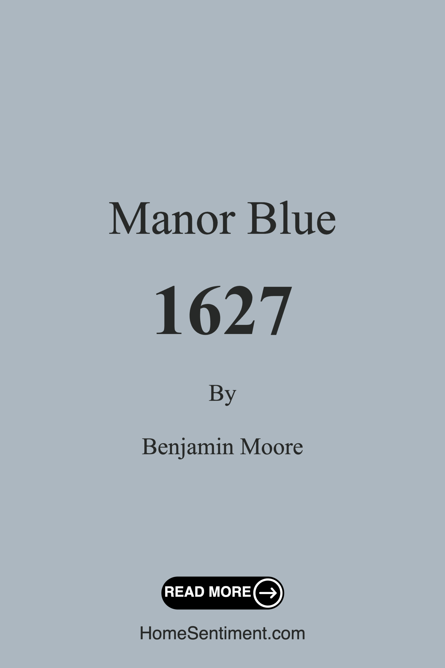 Manor Blue 1627 by Benjamin Moore