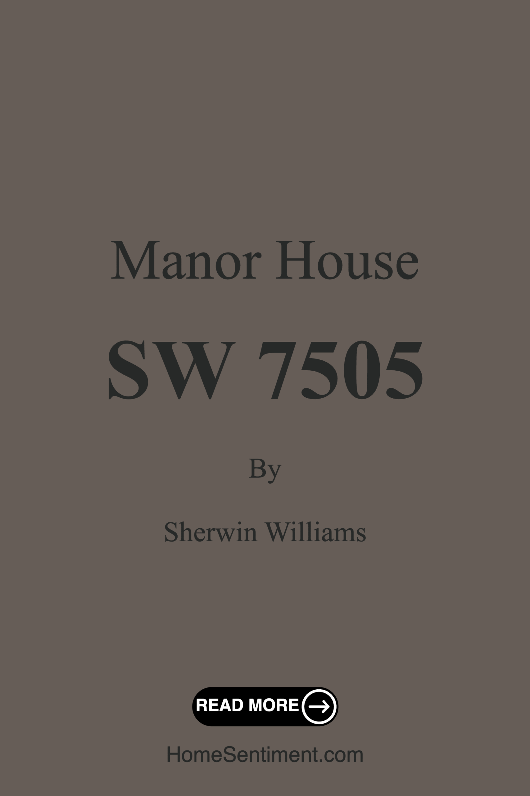 Manor House SW 7505 by Sherwin Williams