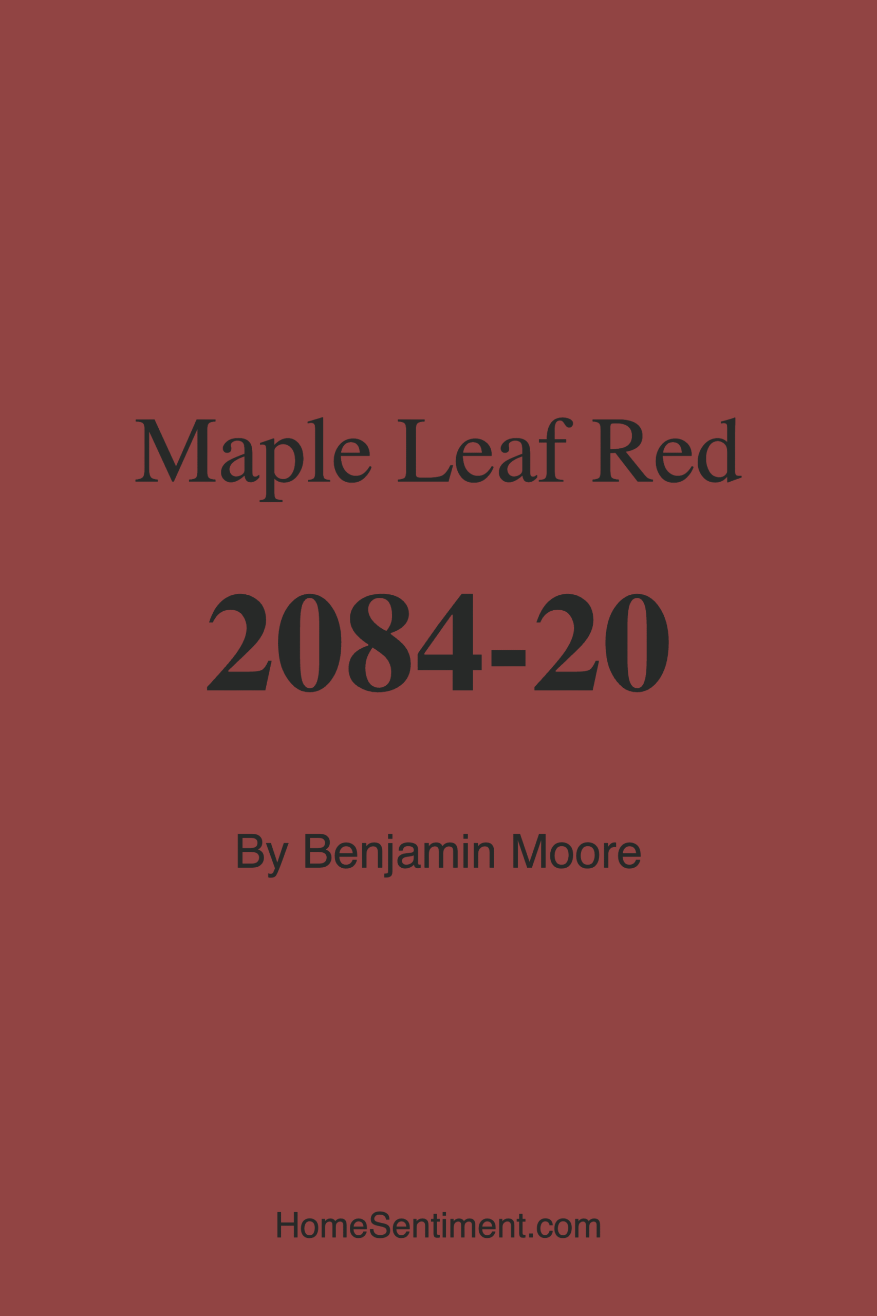 Maple Leaf Red 2084-20 by Benjamin Moore