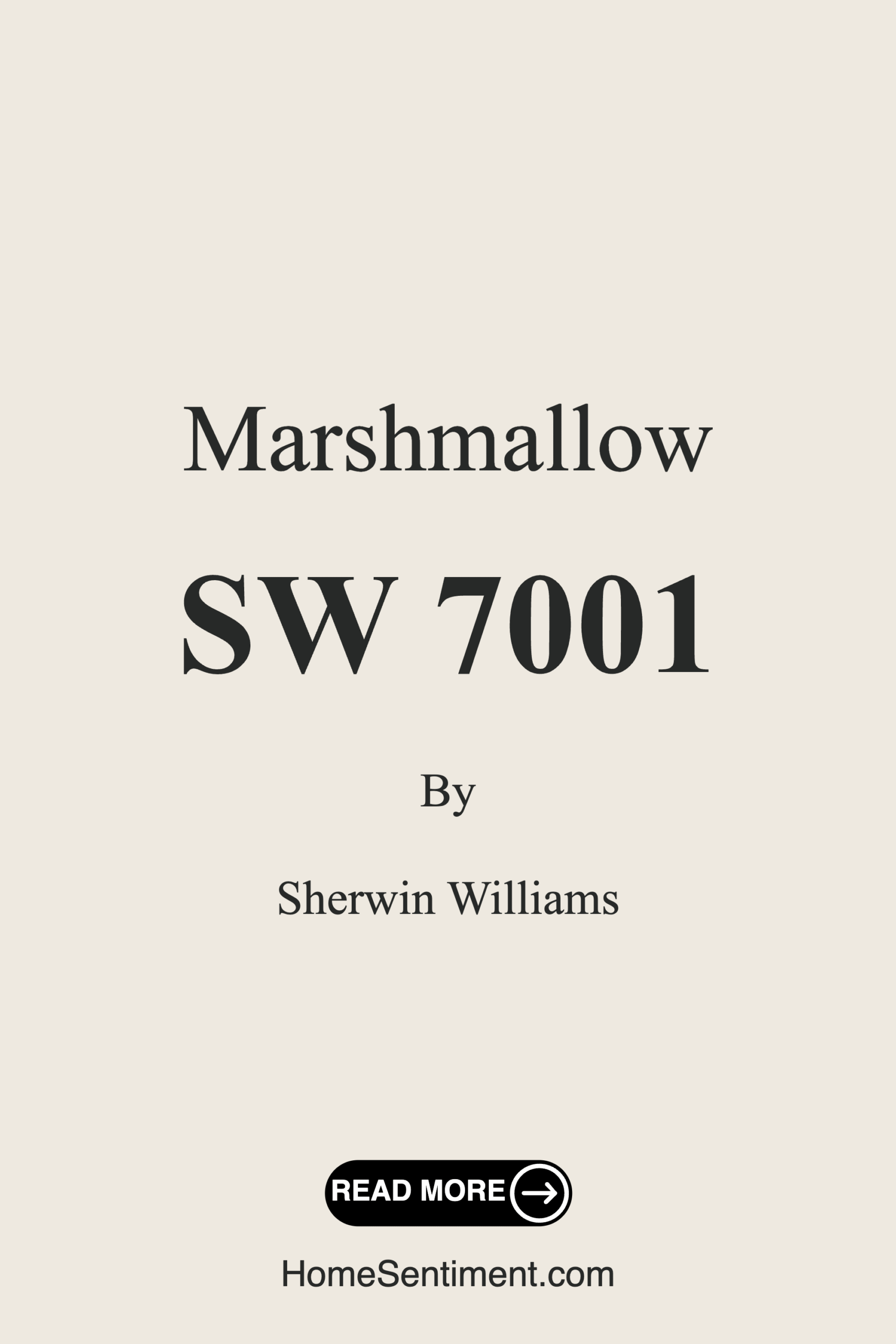 Marshmallow SW 7001 by Sherwin Williams
