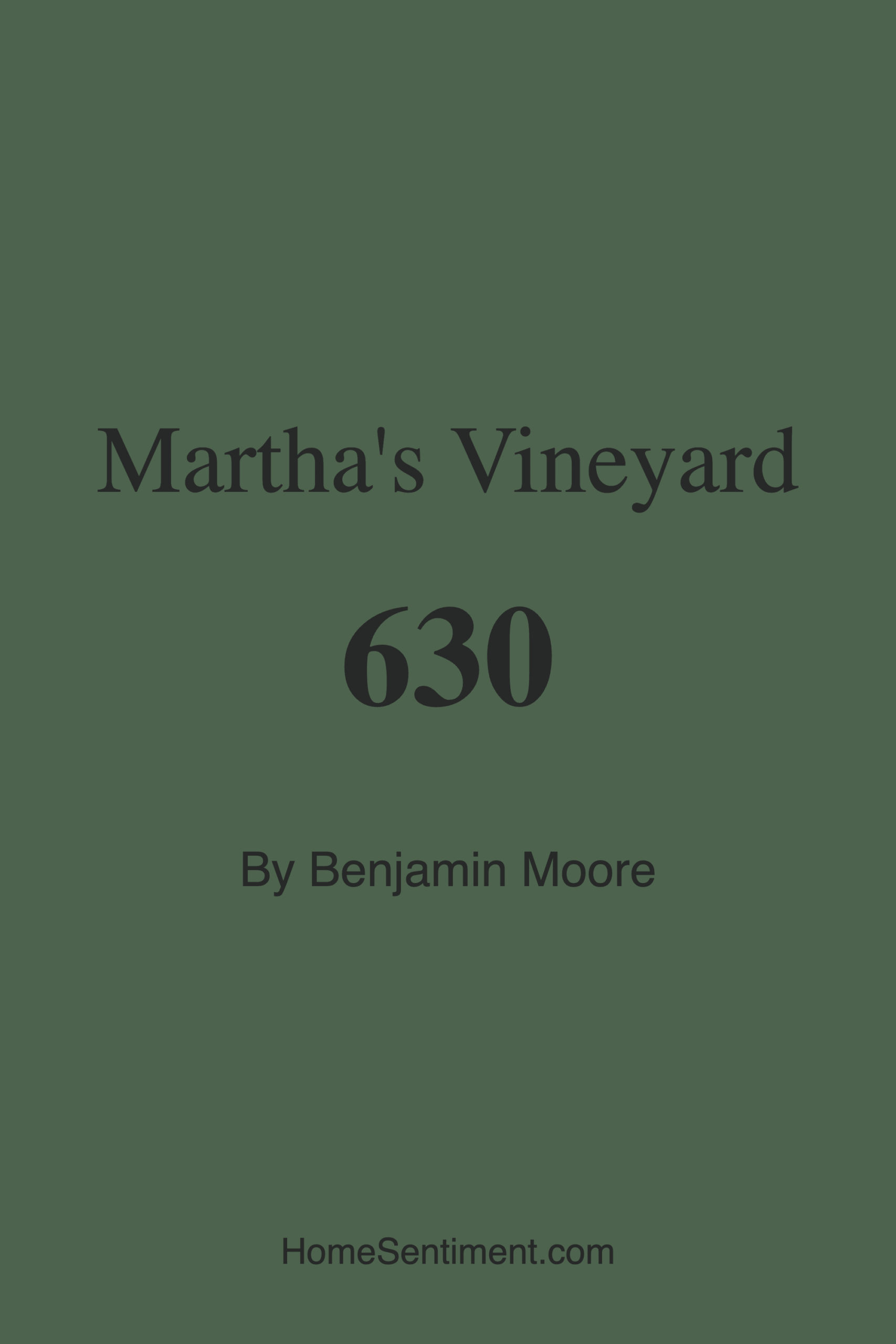 Martha’s Vineyard 630 by Benjamin Moore