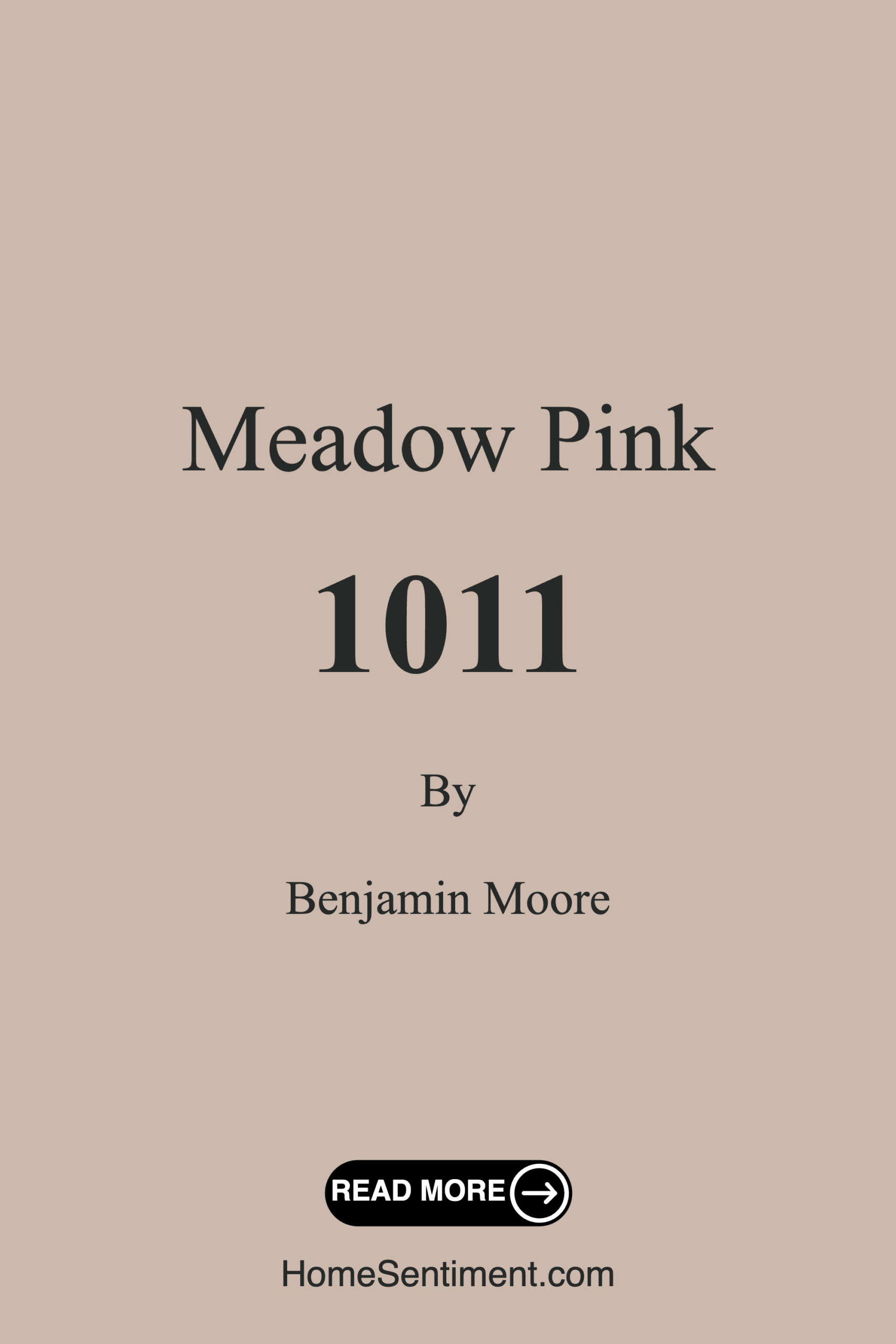 Meadow Pink 1011 by Benjamin Moore