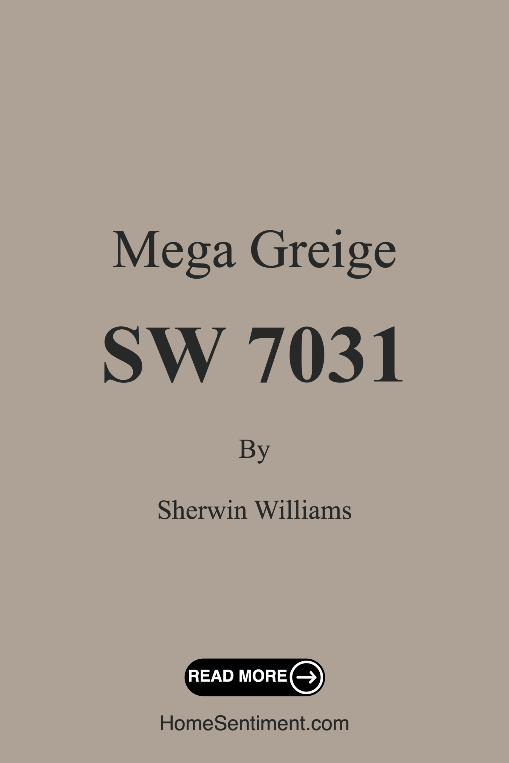 Mega Greige SW 7031 by Sherwin Williams