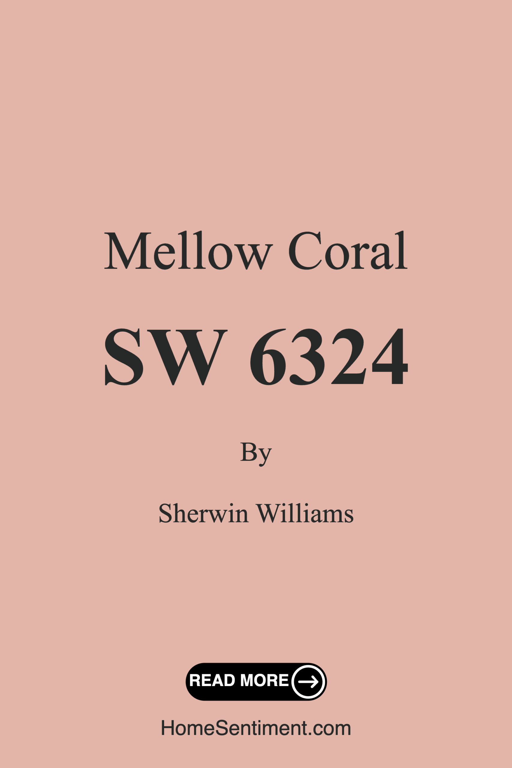 Mellow Coral SW 6324 by Sherwin Williams