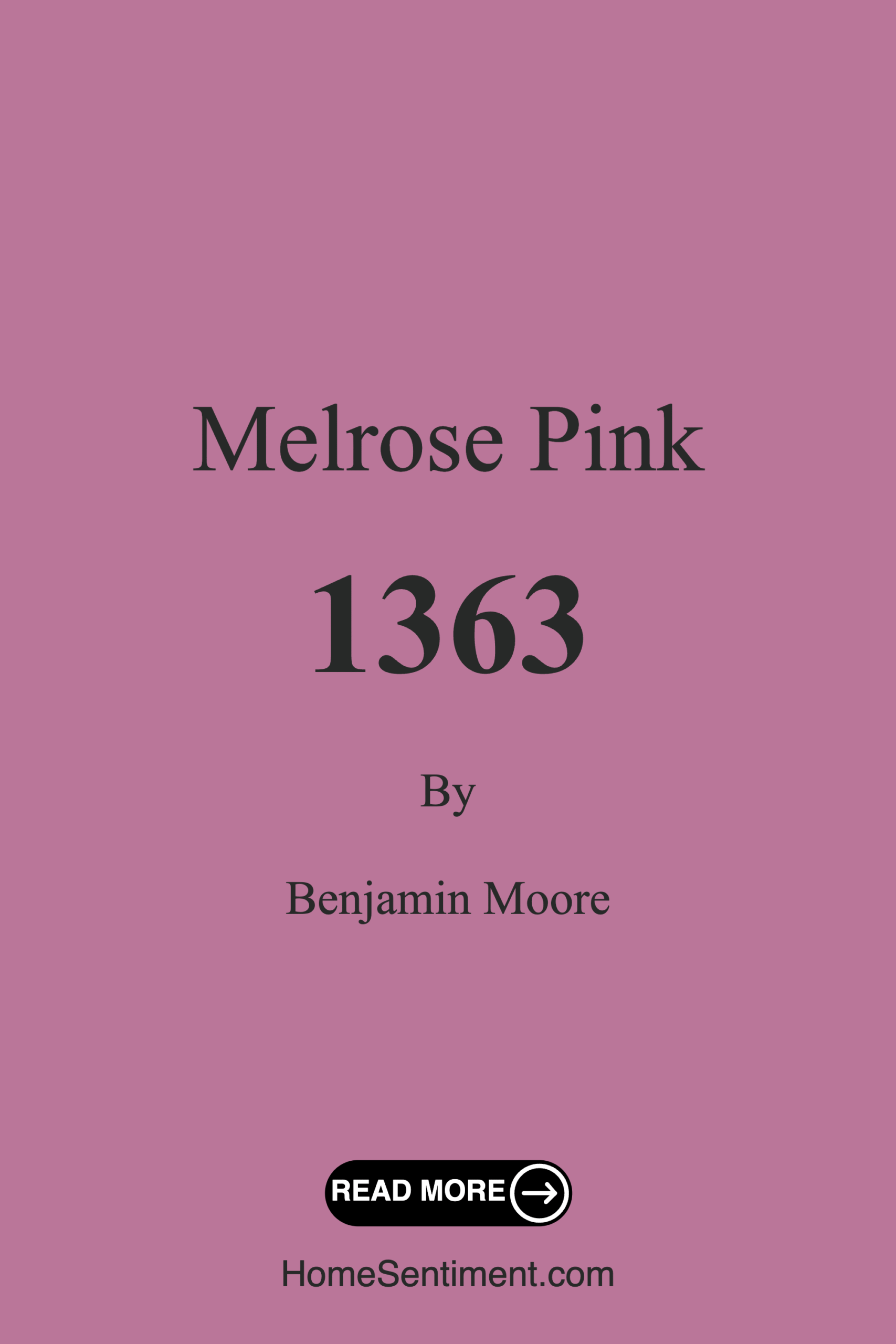 Melrose Pink 1363 by Benjamin Moore