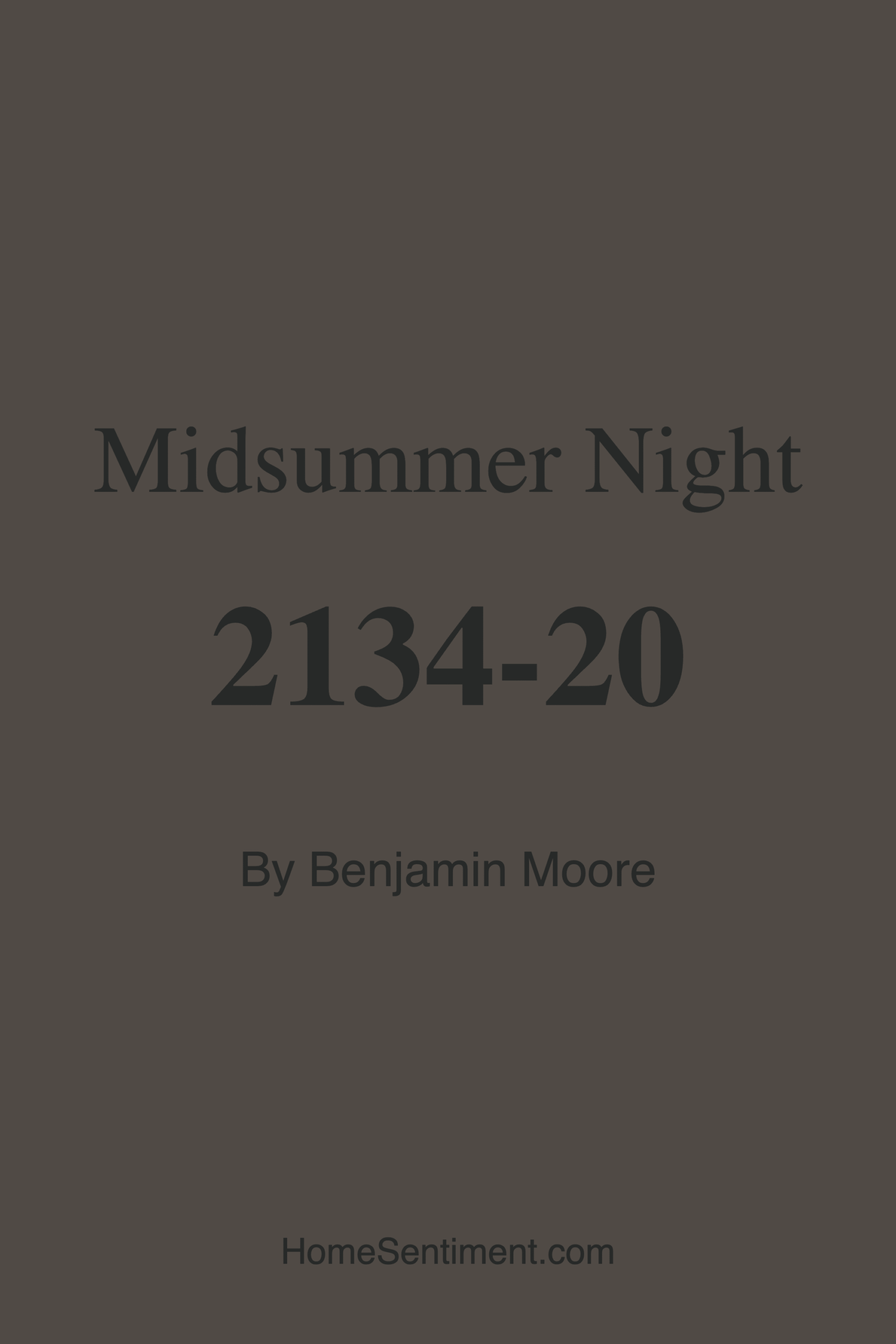 Midsummer Night 2134-20 by Benjamin Moore