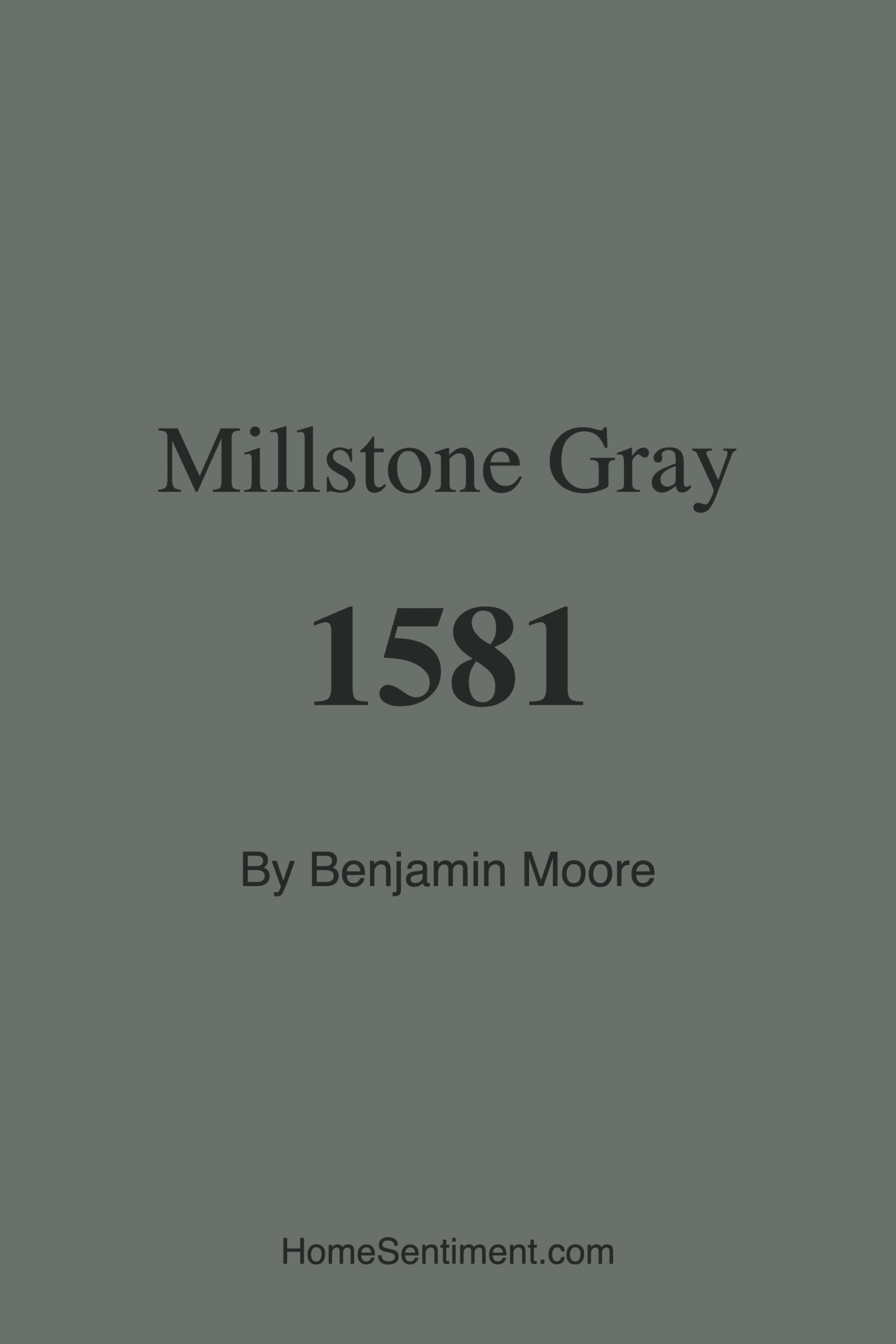 Millstone Gray 1581 by Benjamin Moore