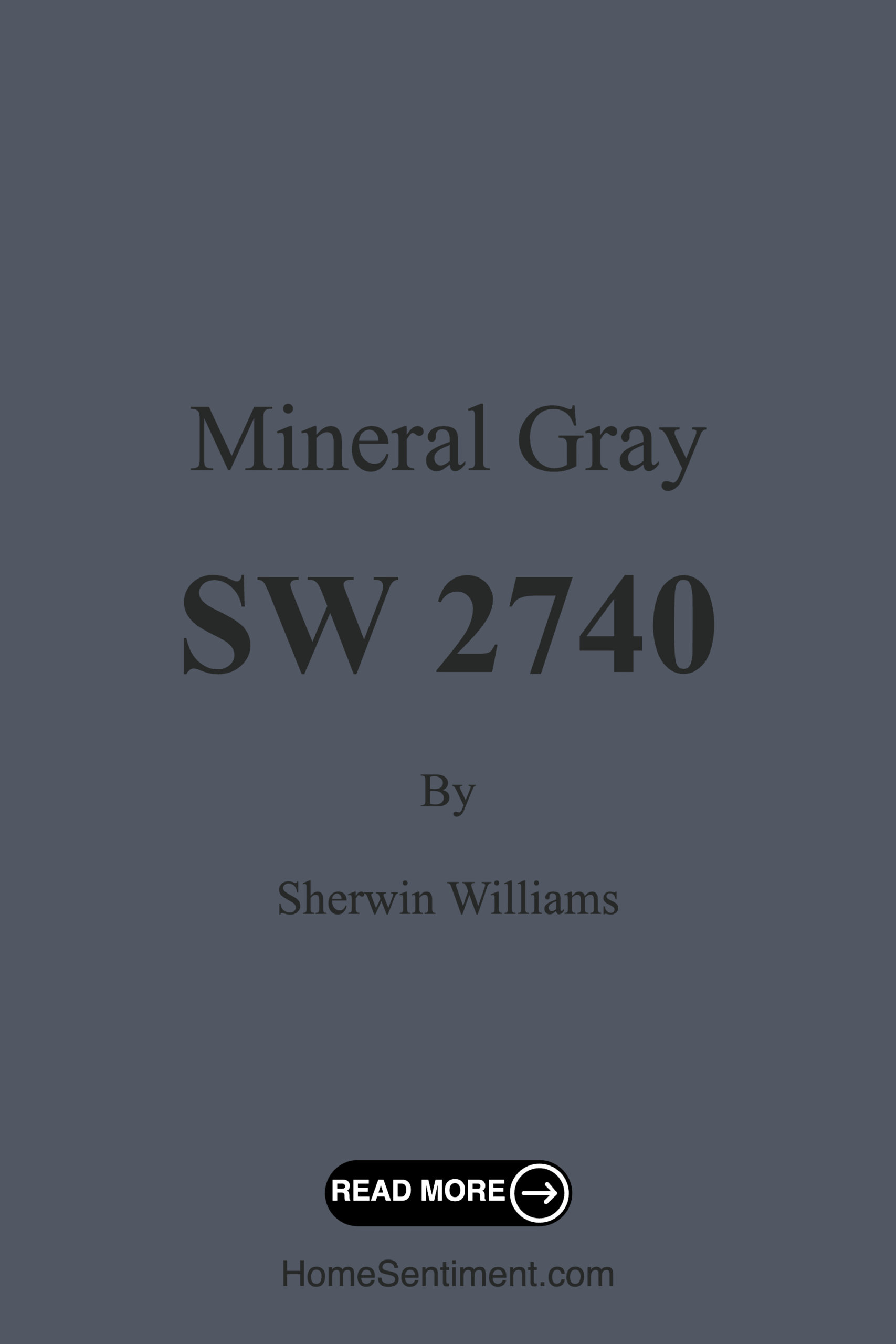 Mineral Gray SW 2740 by Sherwin Williams