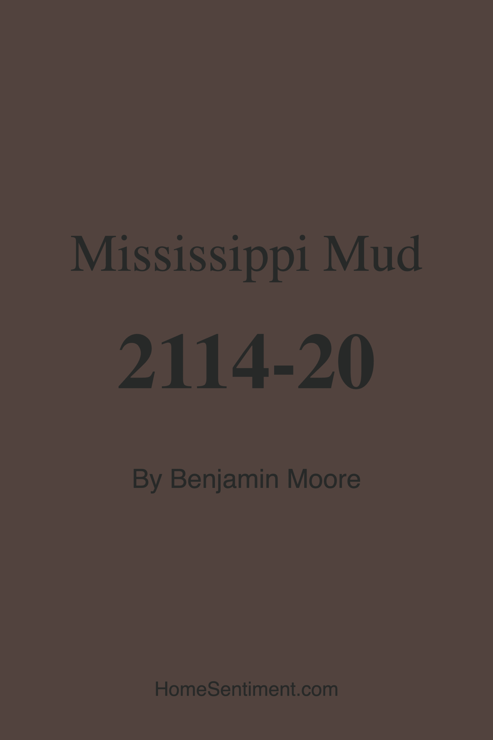 Mississippi Mud 2114-20 by Benjamin Moore