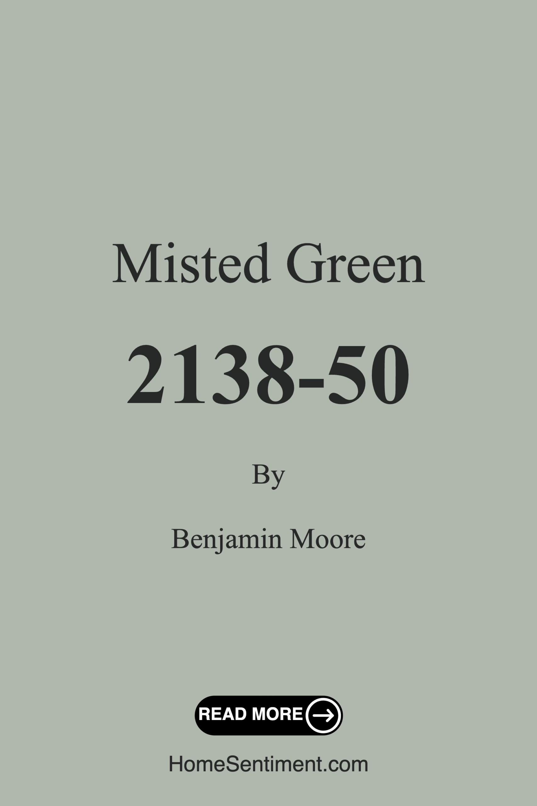 Misted Green 2138-50 by Benjamin Moore