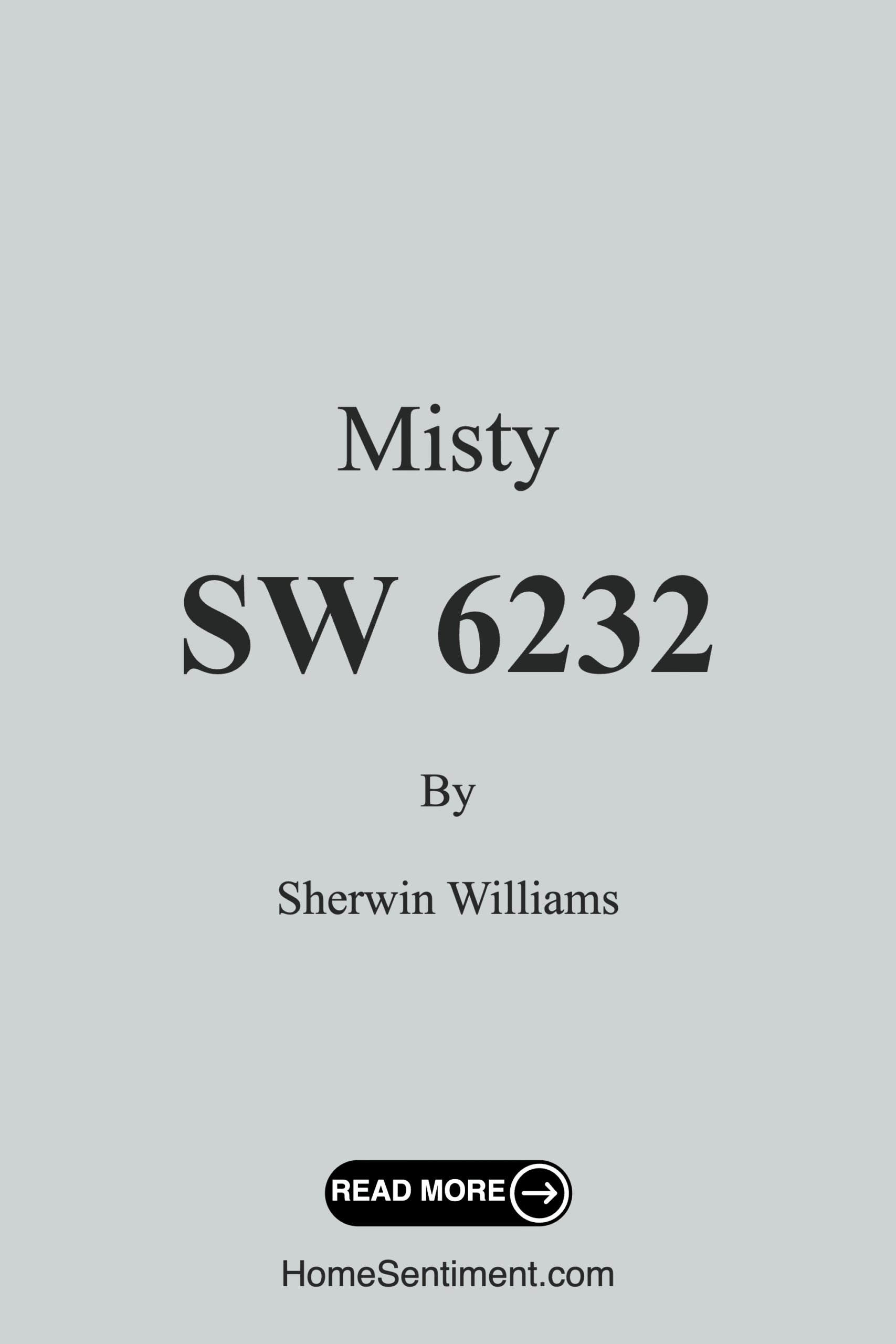 Misty SW 6232 by Sherwin Williams
