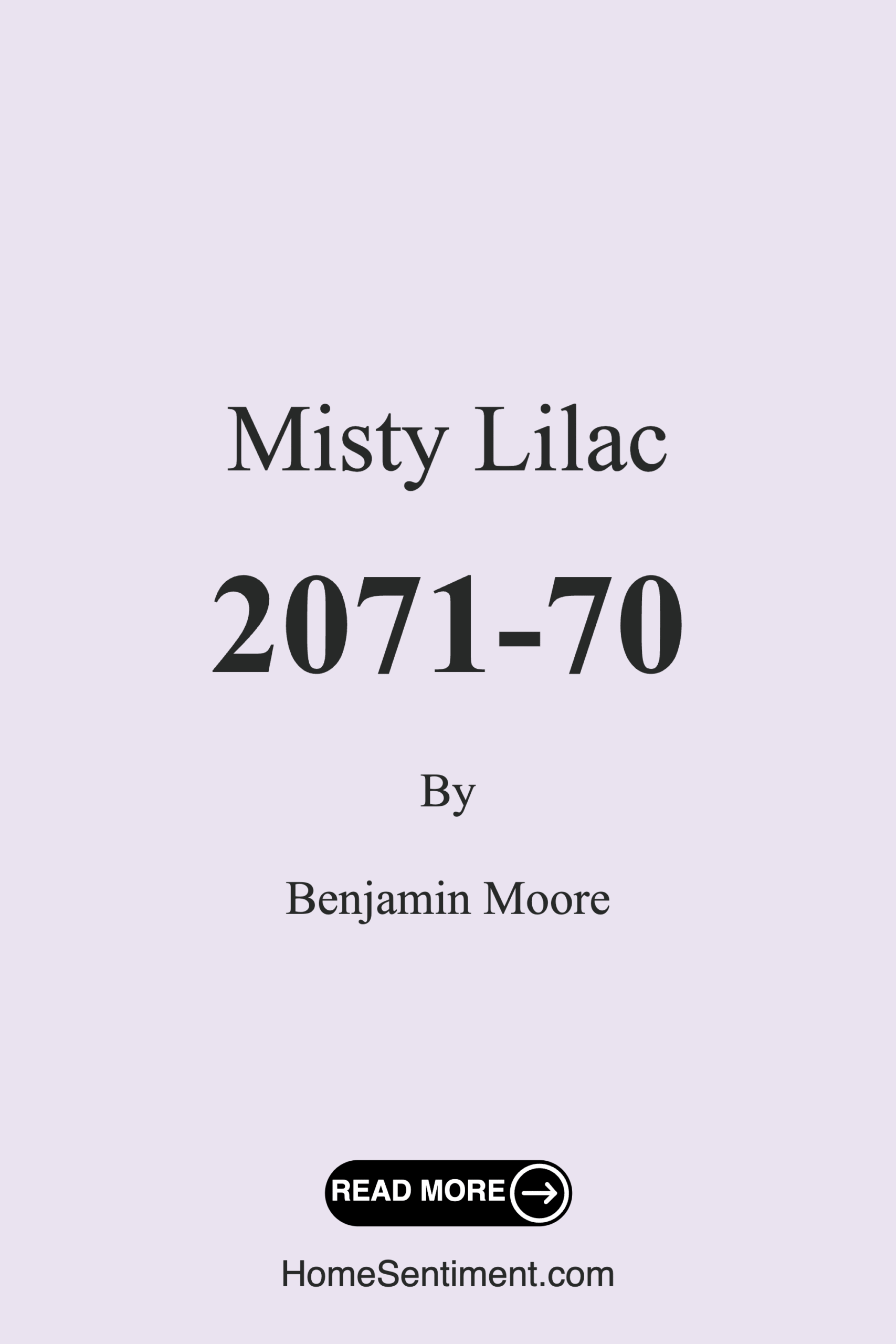 Misty Lilac 2071-70 by Benjamin Moore