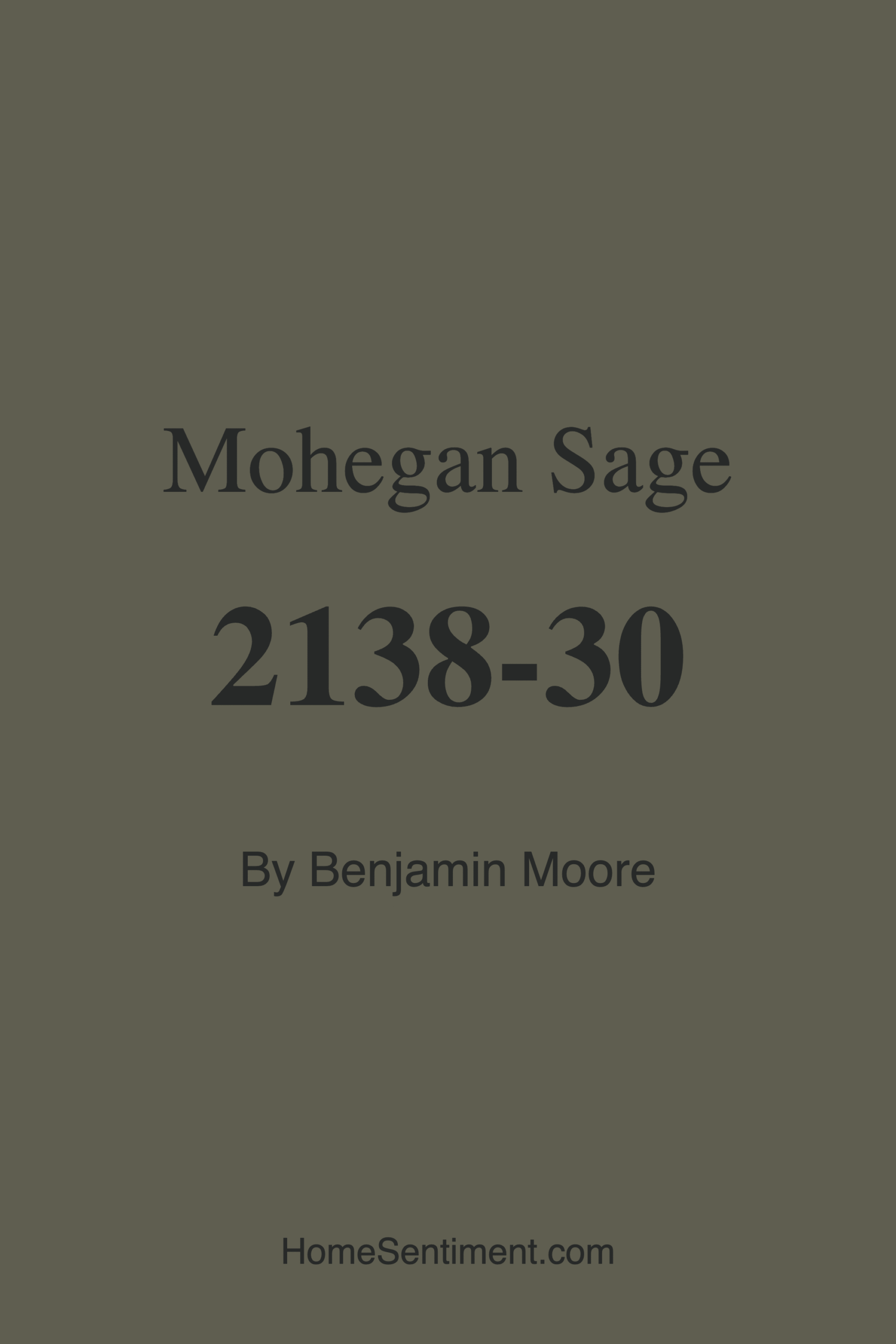 Mohegan Sage 2138-30 by Benjamin Moore