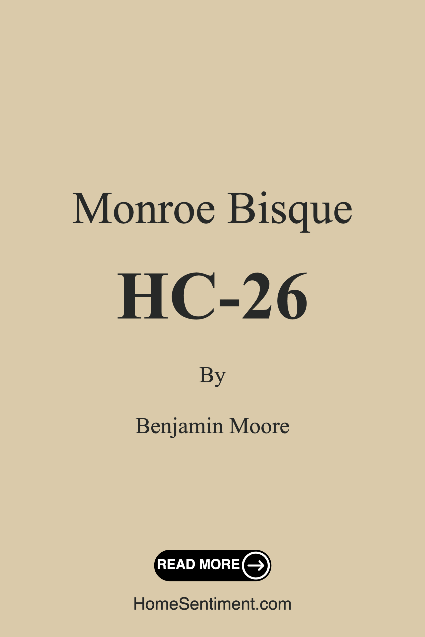 Monroe Bisque HC-26 by Benjamin Moore