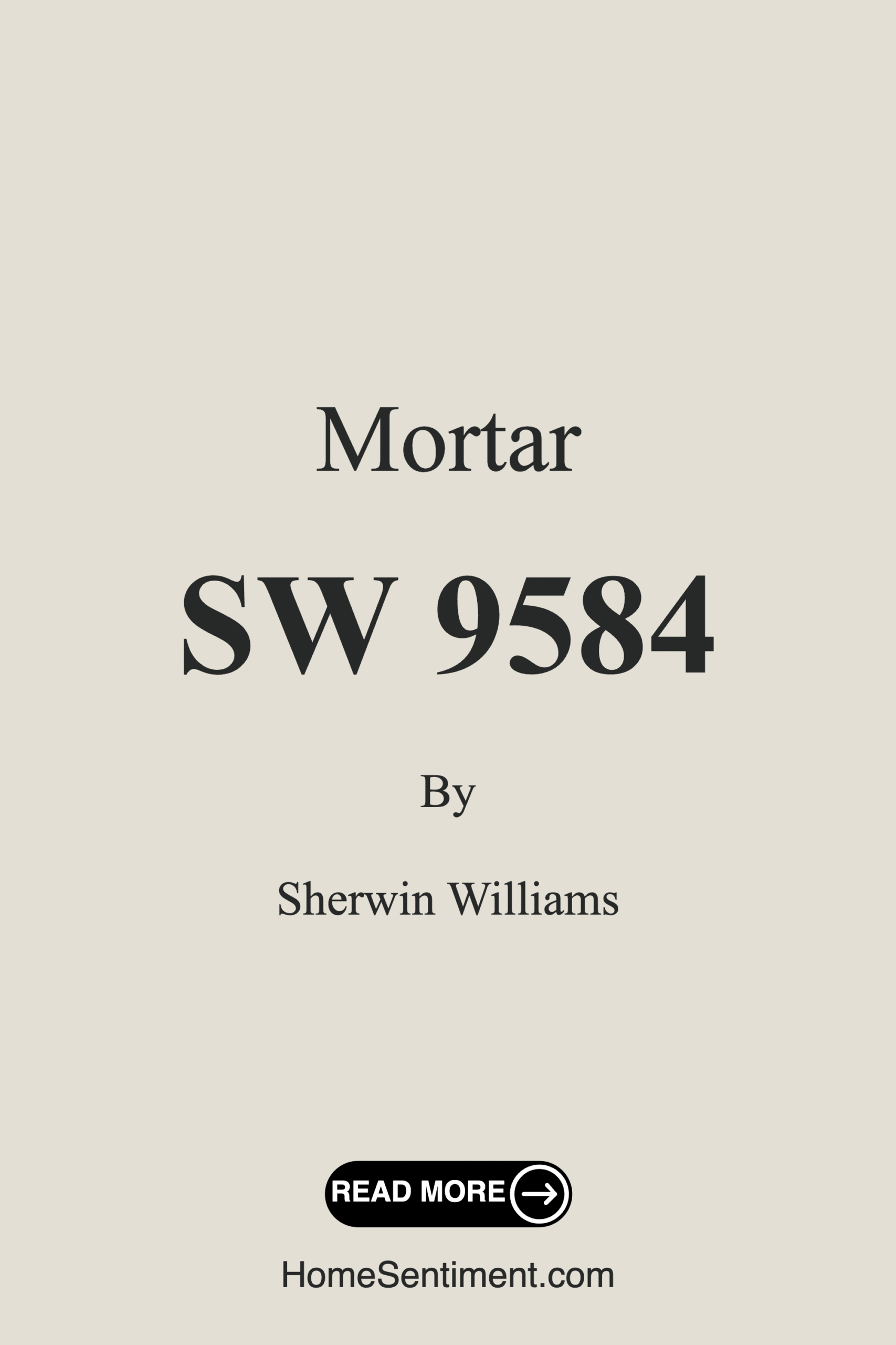 Mortar SW 9584 by Sherwin Williams