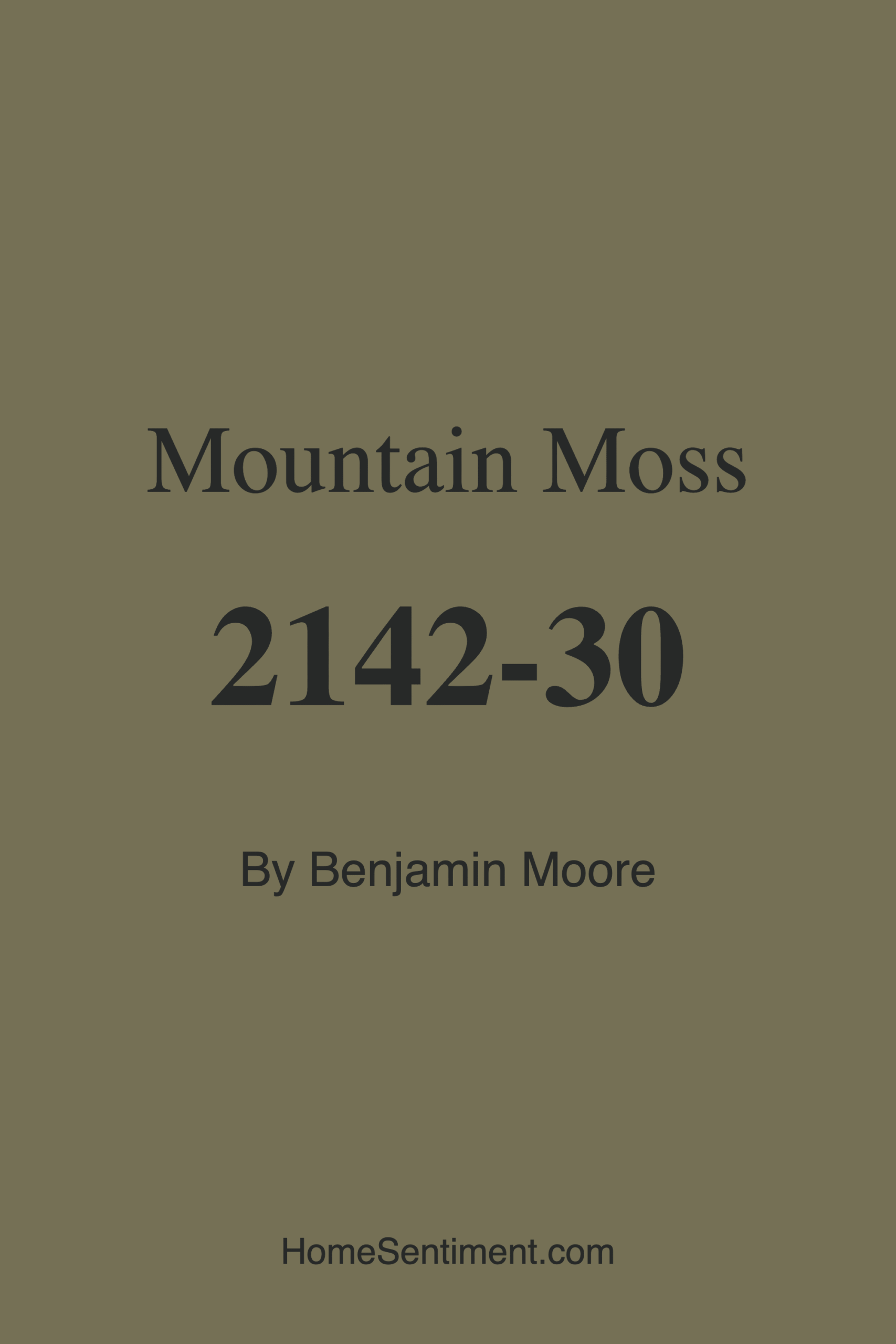 Mountain Moss 2142-30 by Benjamin Moore