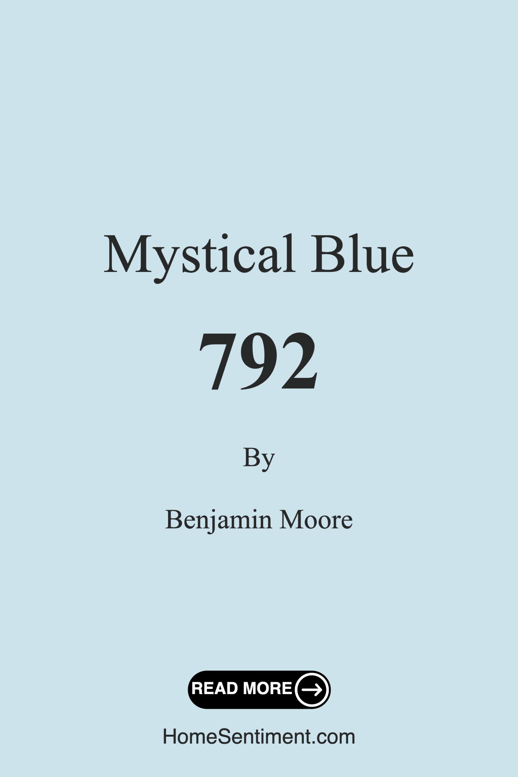 Mystical Blue 792 by Benjamin Moore