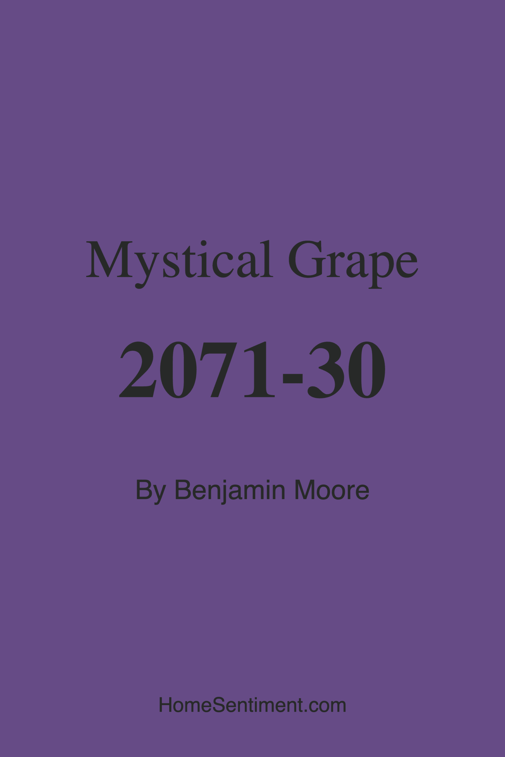 Mystical Grape 2071-30 by Benjamin Moore
