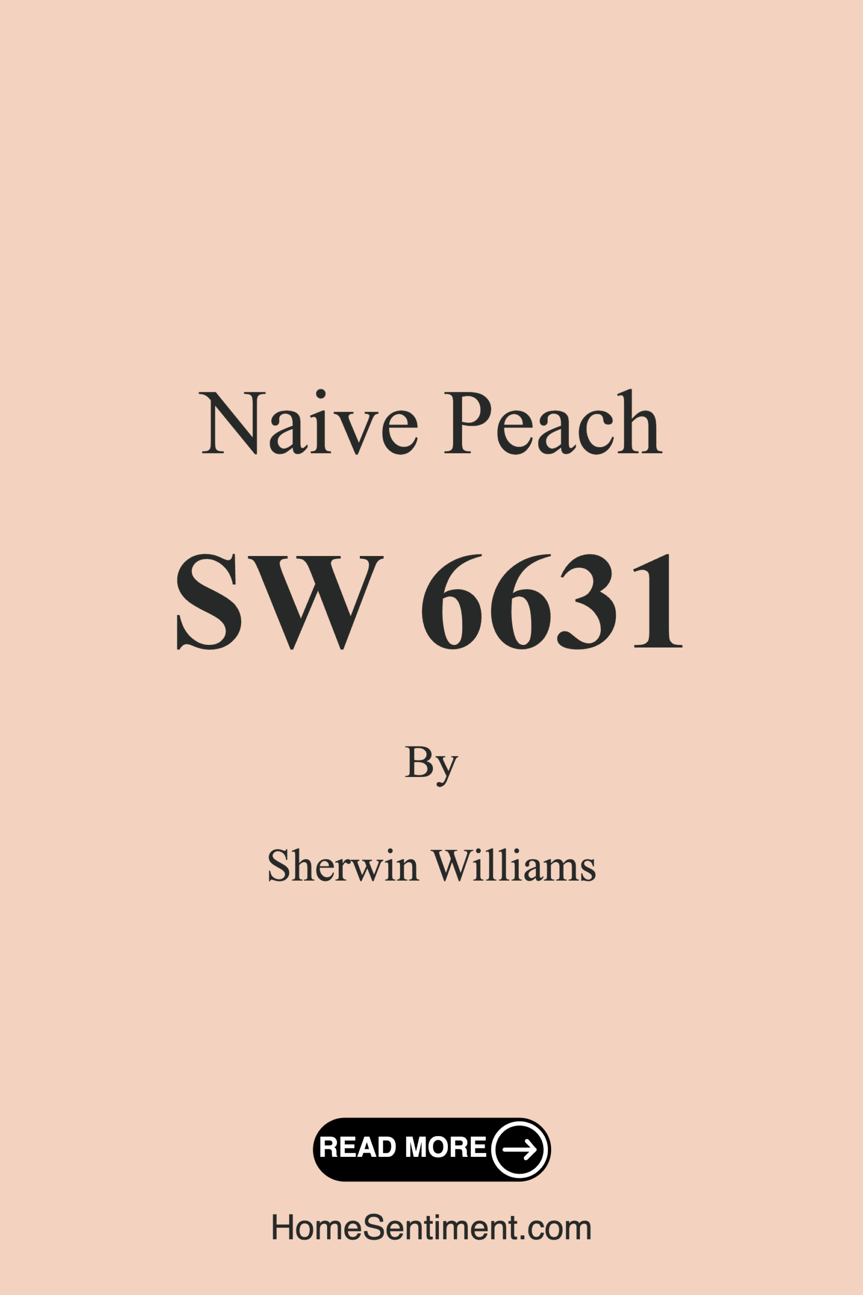 Naive Peach SW 6631 by Sherwin Williams