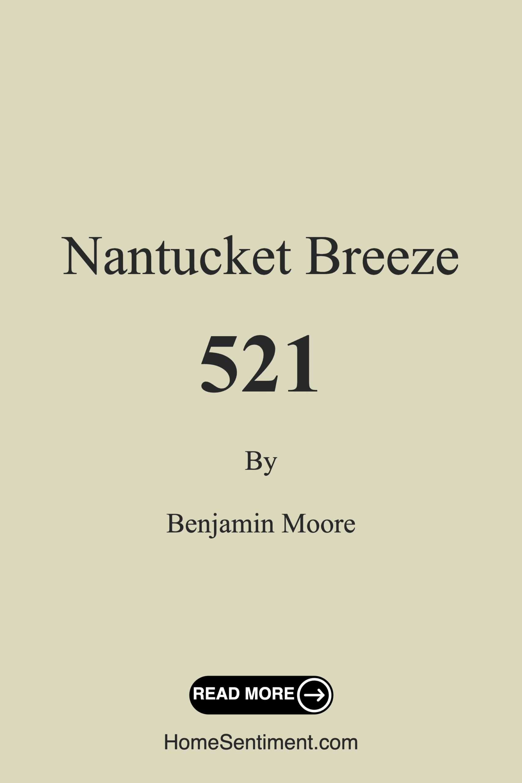 Nantucket Breeze 521 by Benjamin Moore