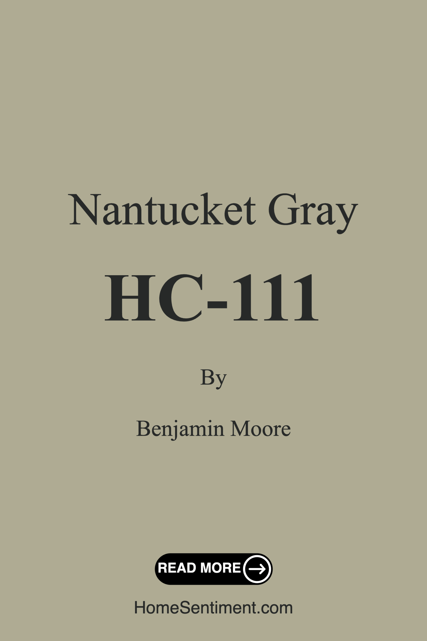 Nantucket Gray HC-111 by Benjamin Moore