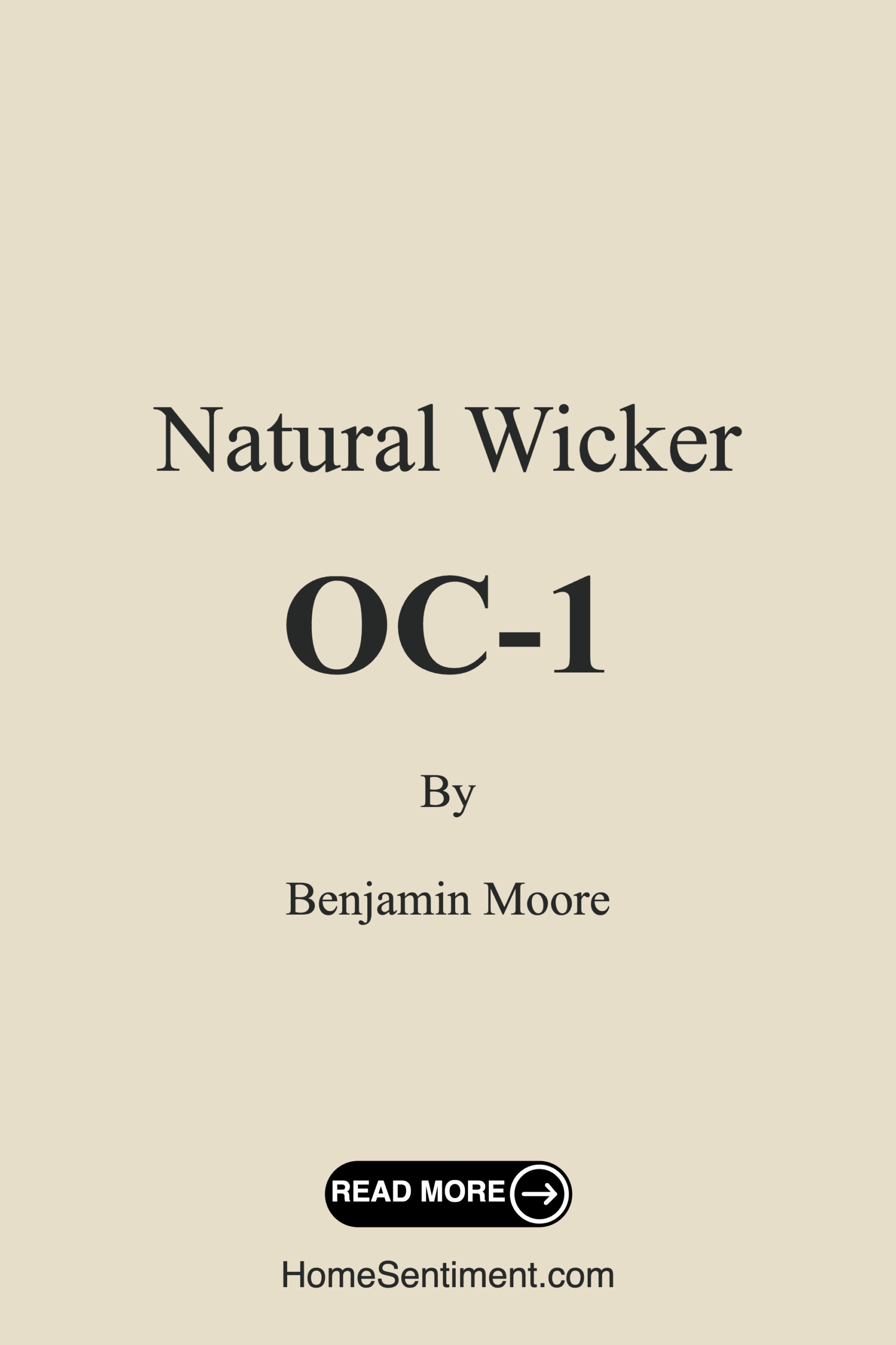 Natural Wicker OC-1 by Benjamin Moore
