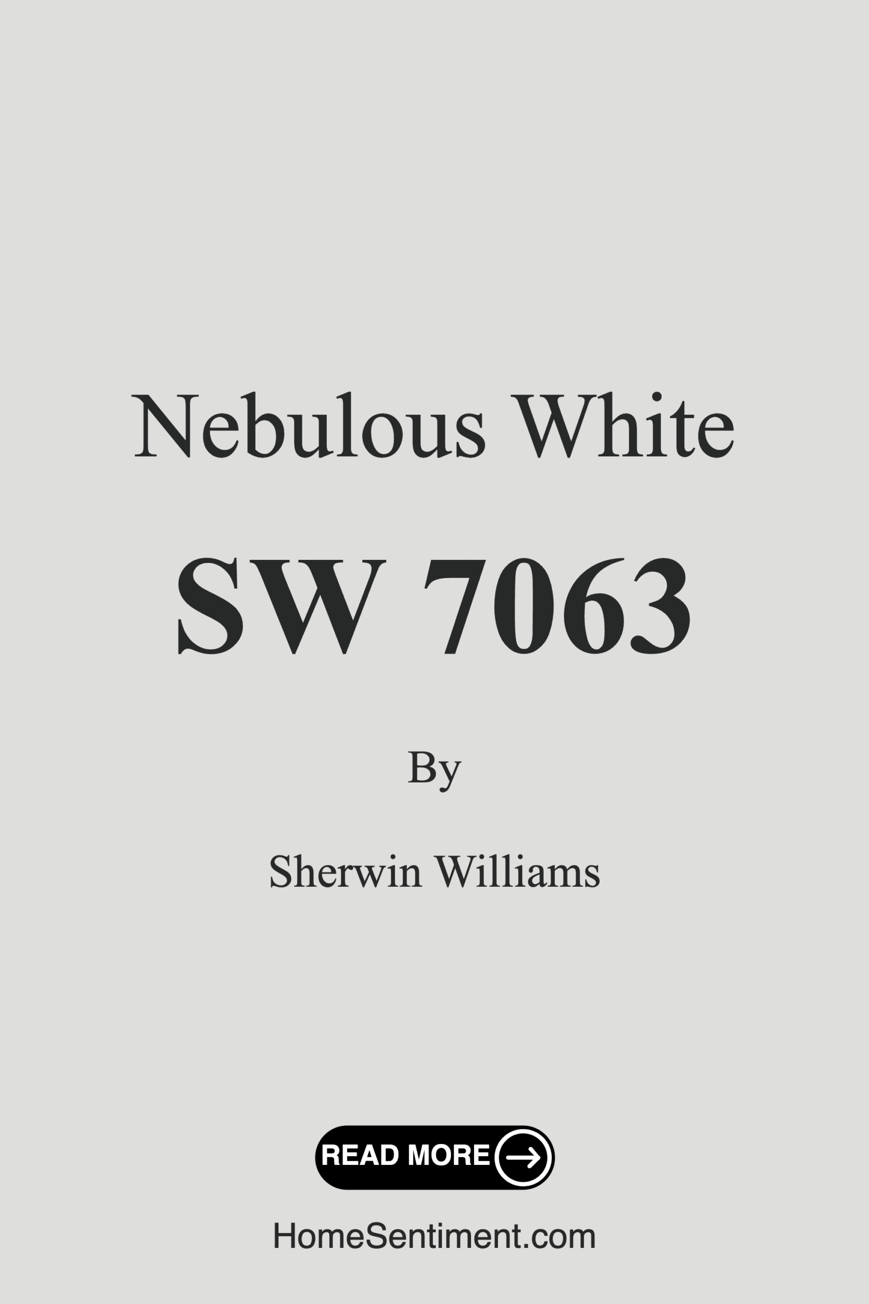 Nebulous White SW 7063 by Sherwin Williams