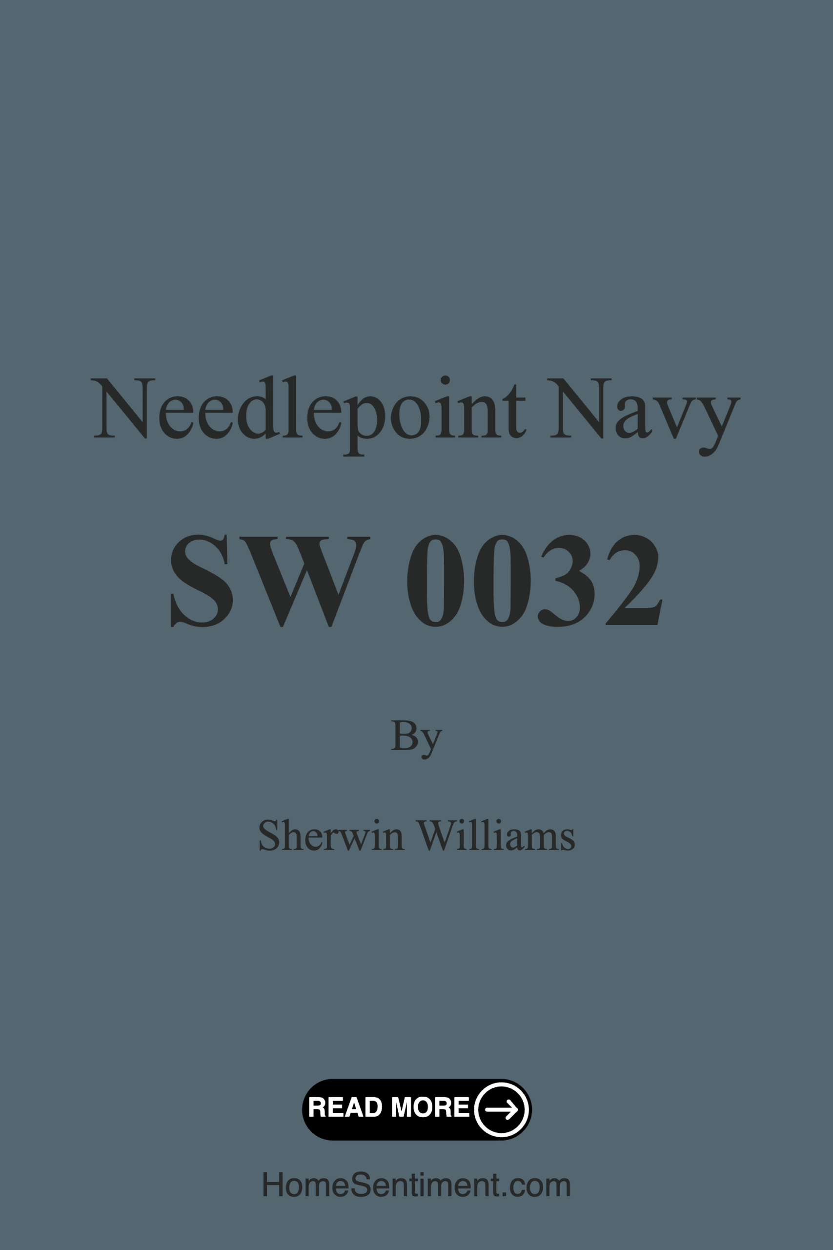 Needlepoint Navy SW 0032 by Sherwin Williams