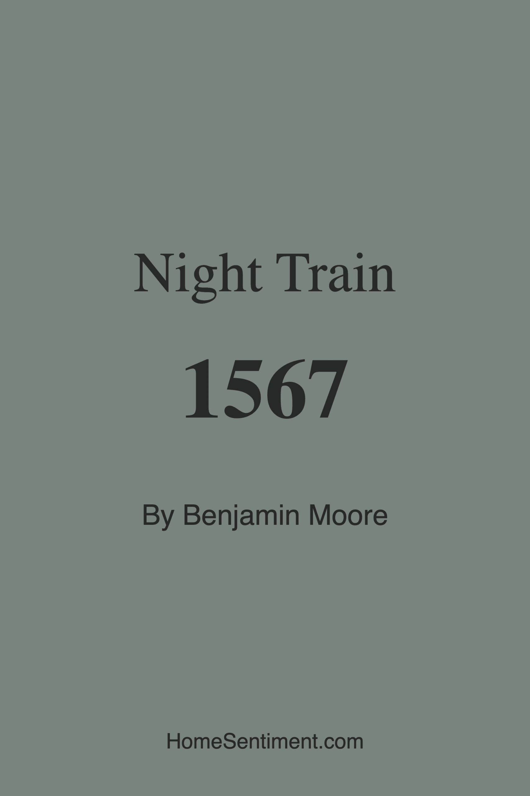 Night Train 1567 by Benjamin Moore