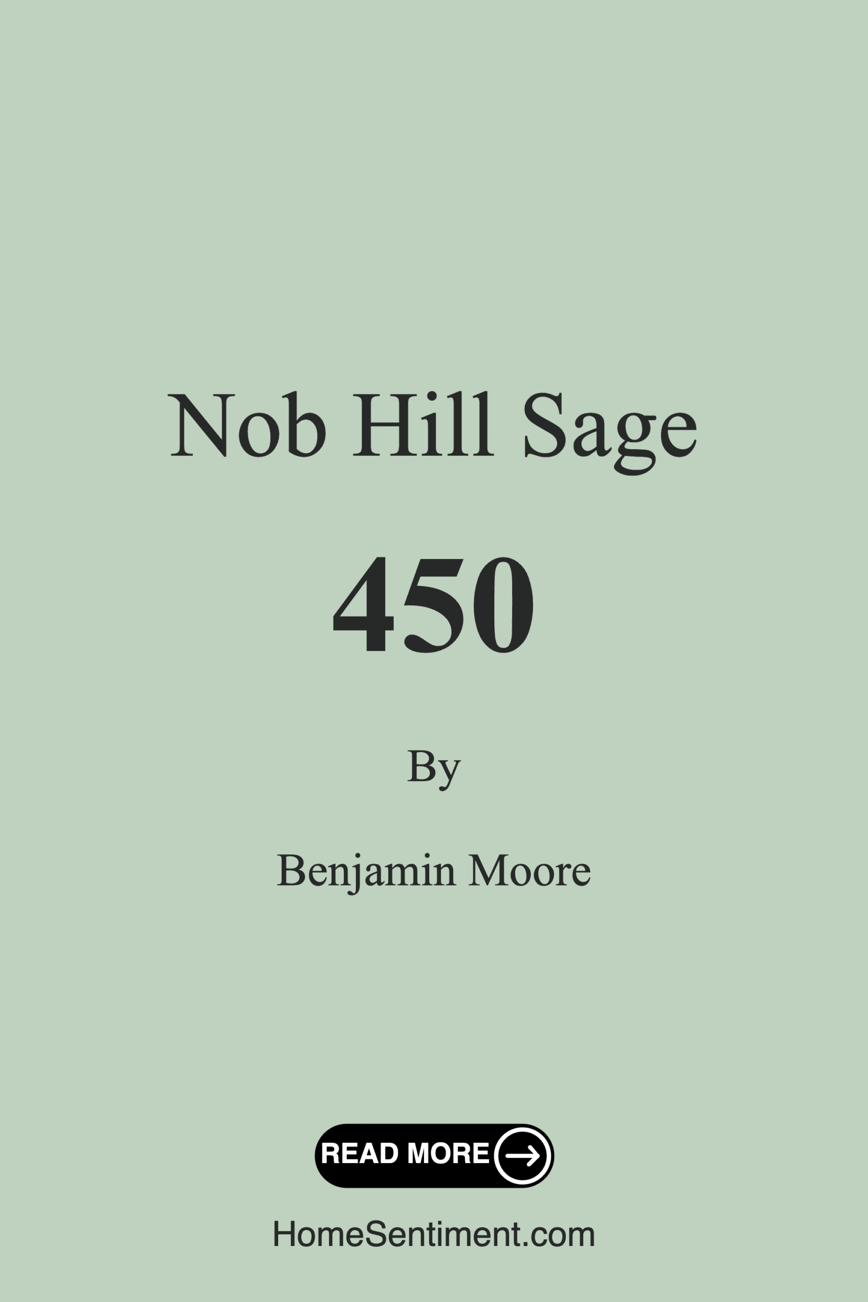 Nob Hill Sage 450 by Benjamin Moore