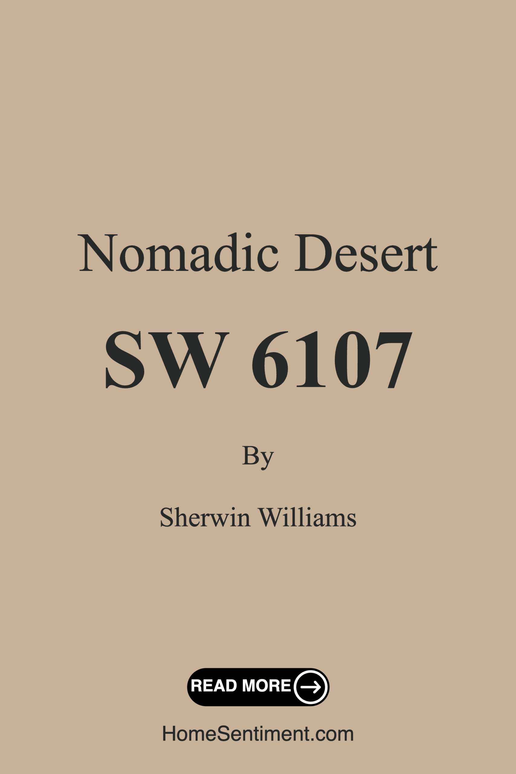 Nomadic Desert SW 6107 by Sherwin Williams