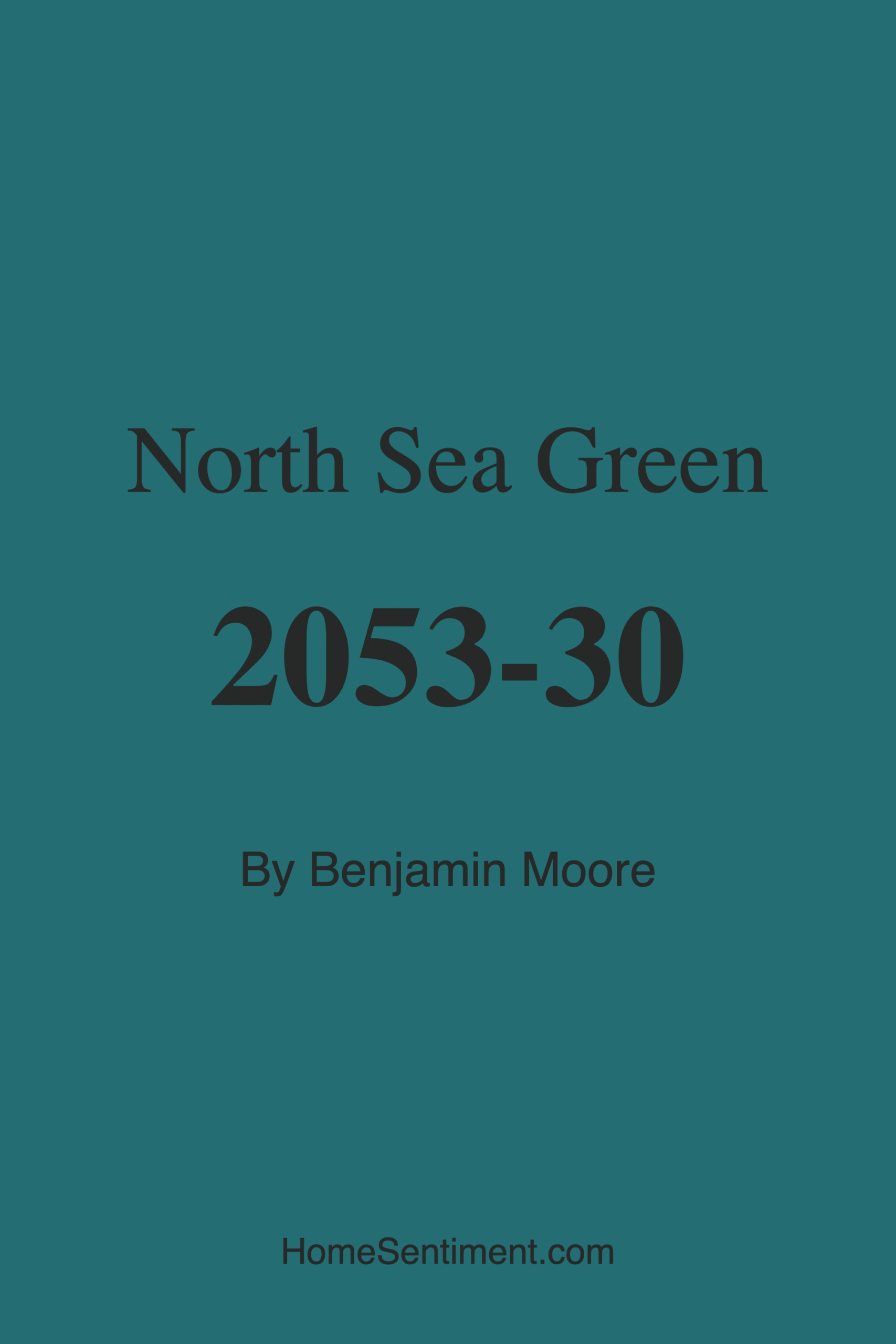 North Sea Green 2053-30 by Benjamin Moore
