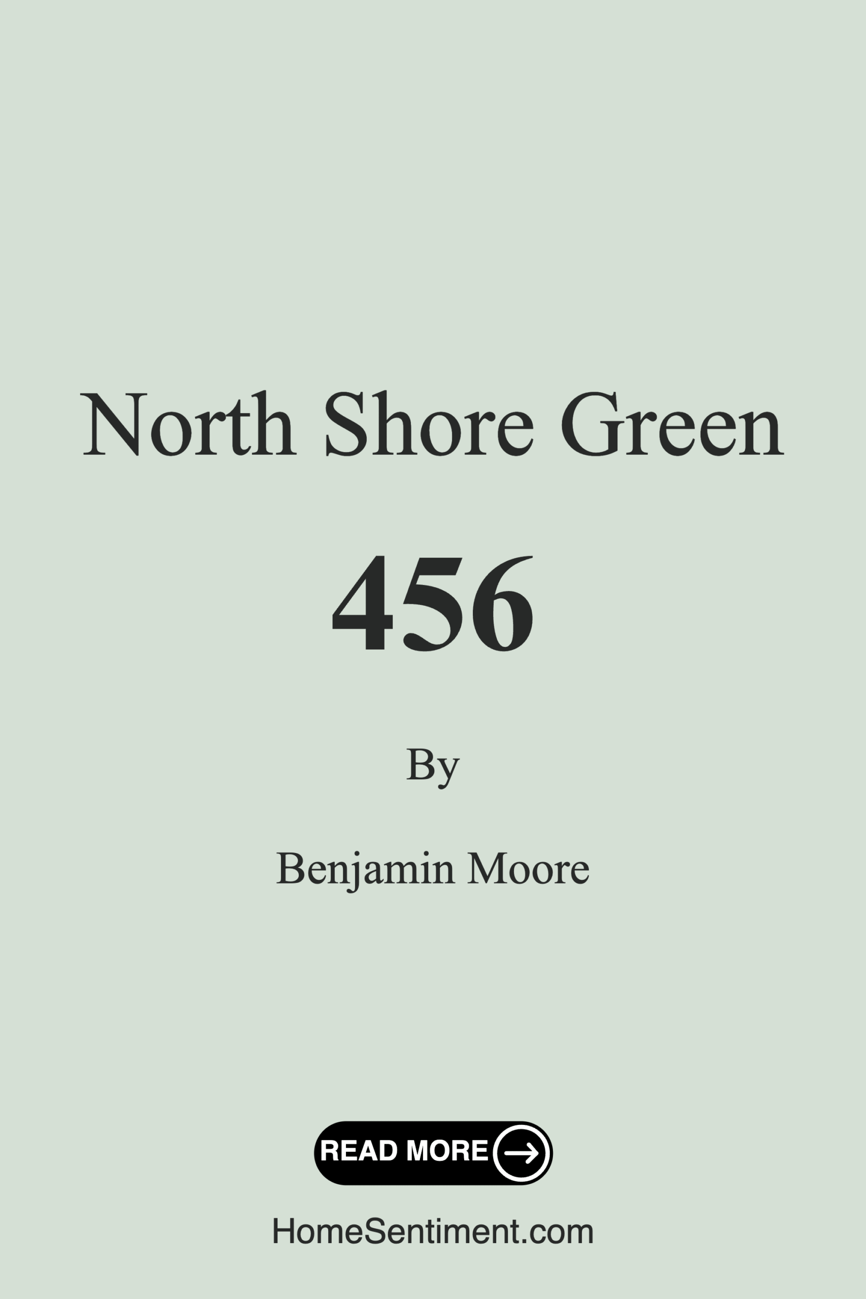 North Shore Green 456 by Benjamin Moore