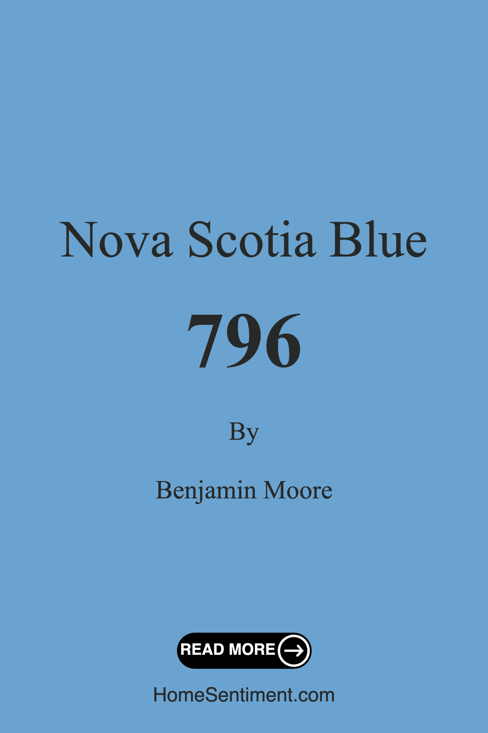 Nova Scotia Blue 796 by Benjamin Moore
