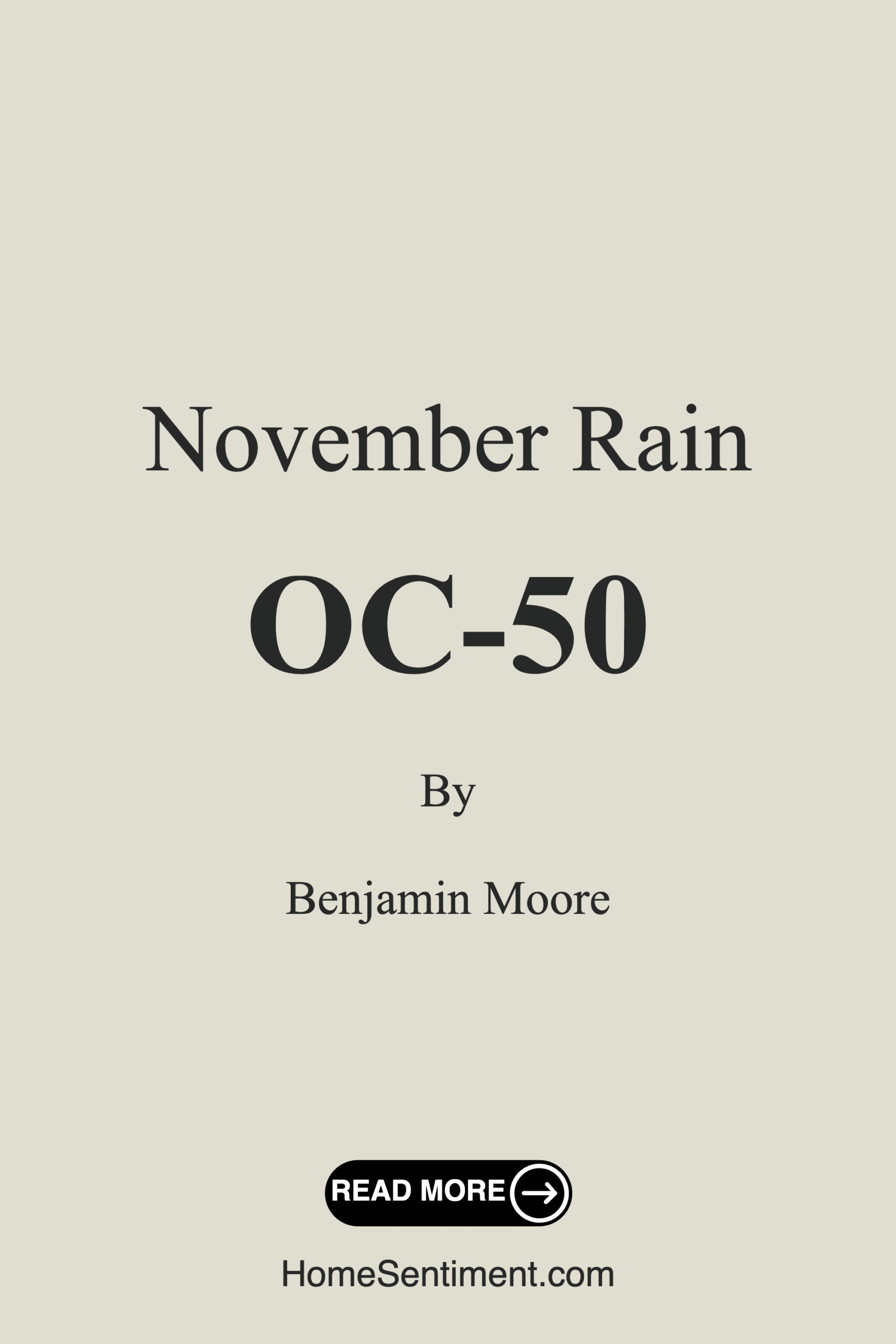 November Rain OC-50 by Benjamin Moore