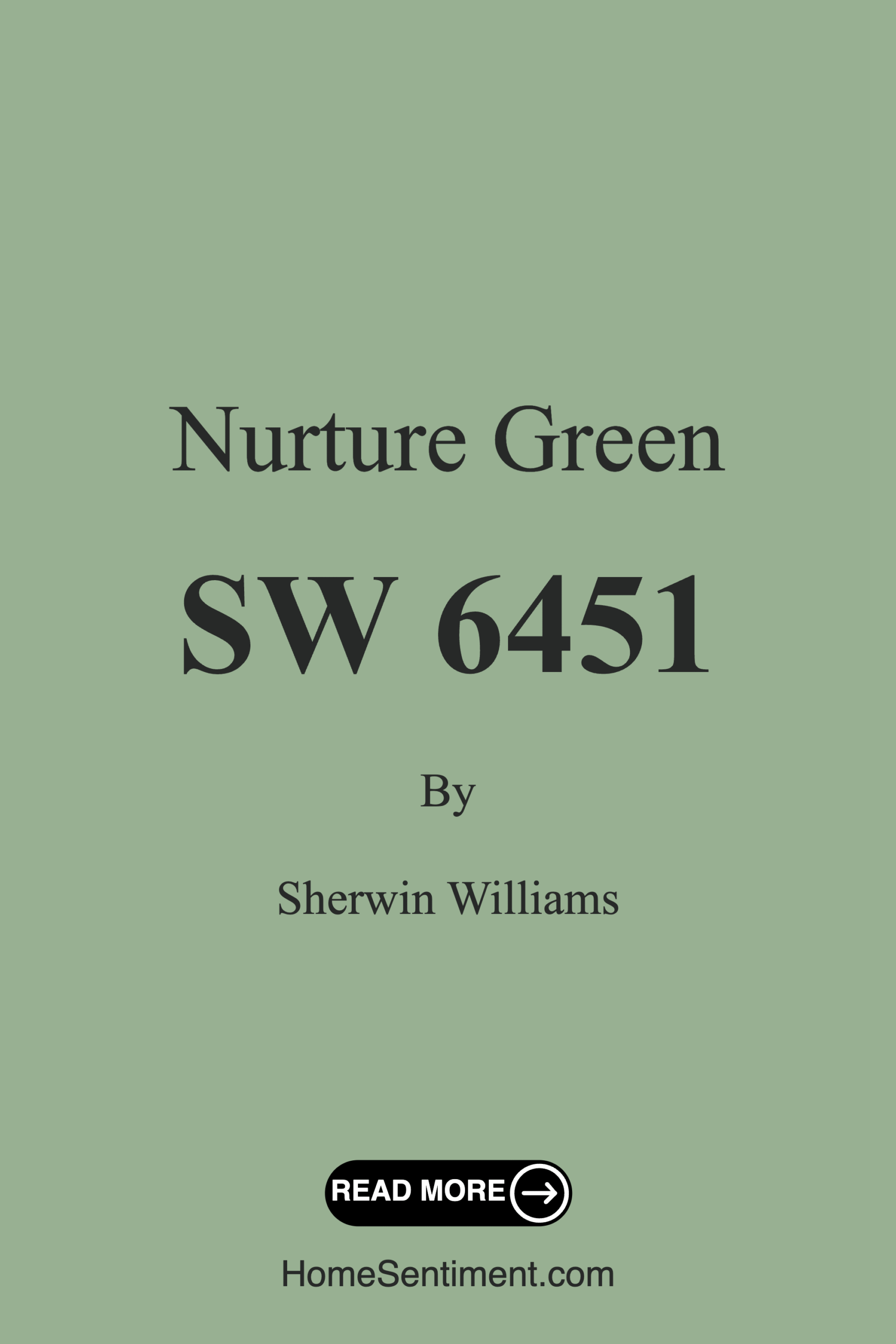 Nurture Green SW 6451 by Sherwin Williams