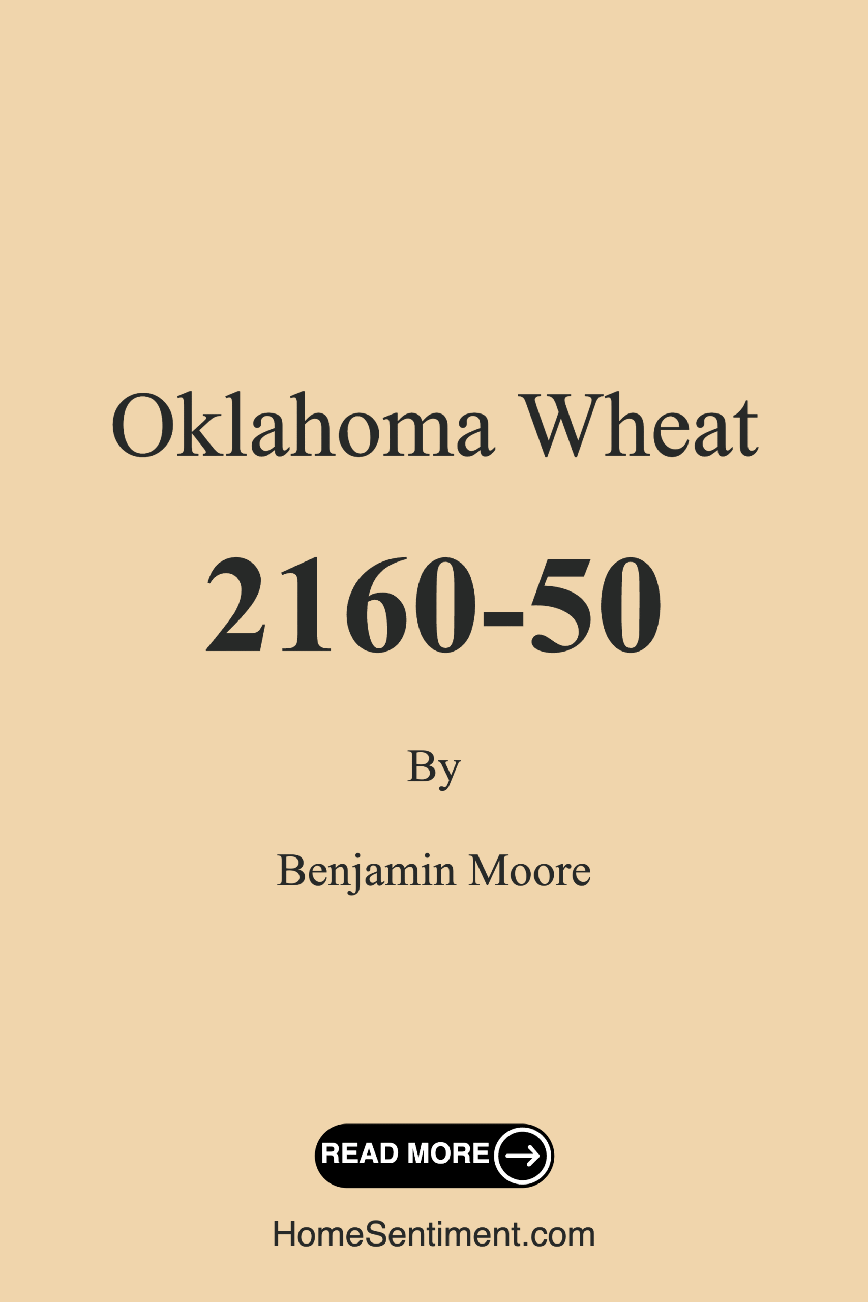 Oklahoma Wheat 2160-50 by Benjamin Moore