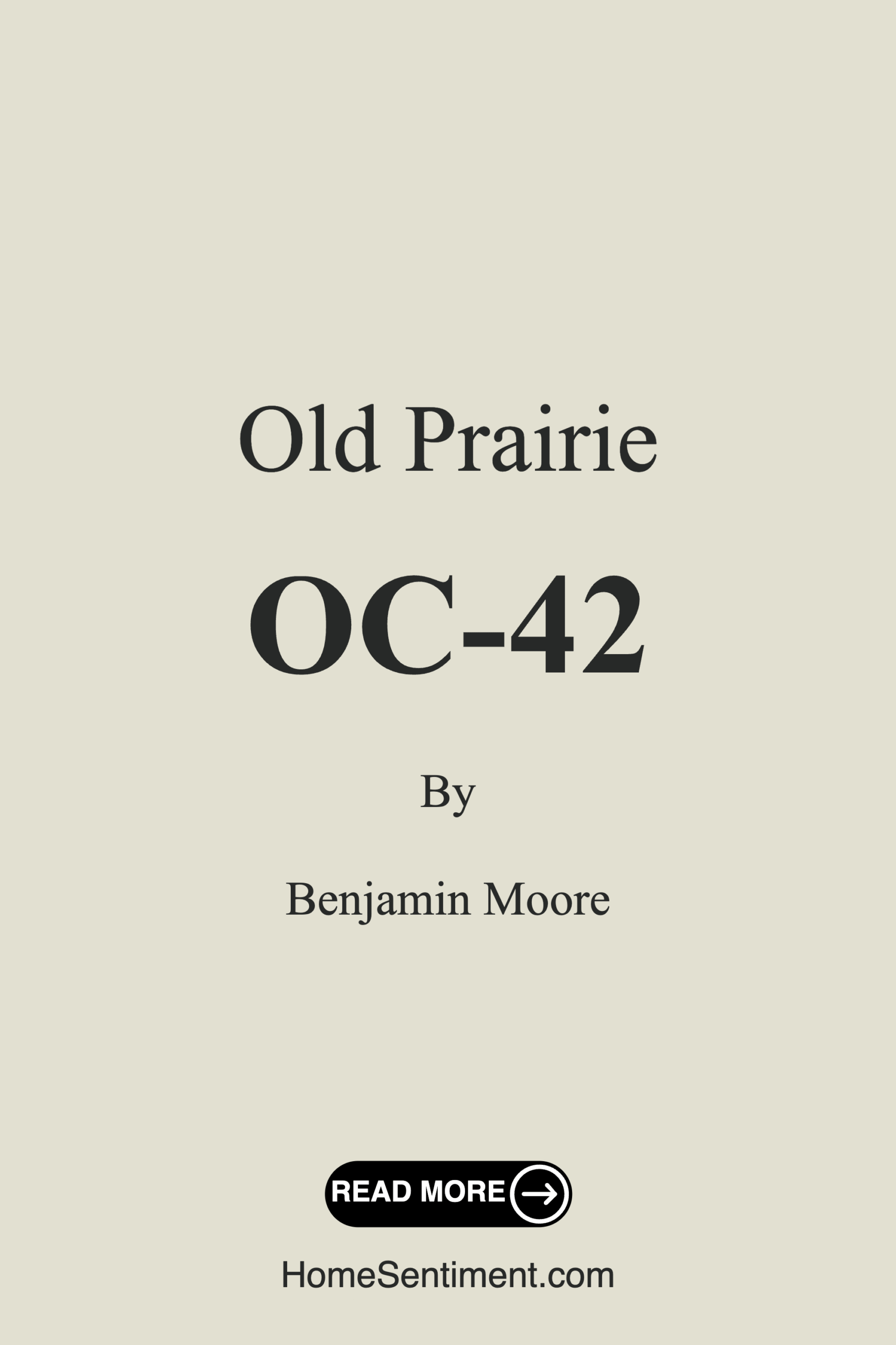Old Prairie OC-42 by Benjamin Moore