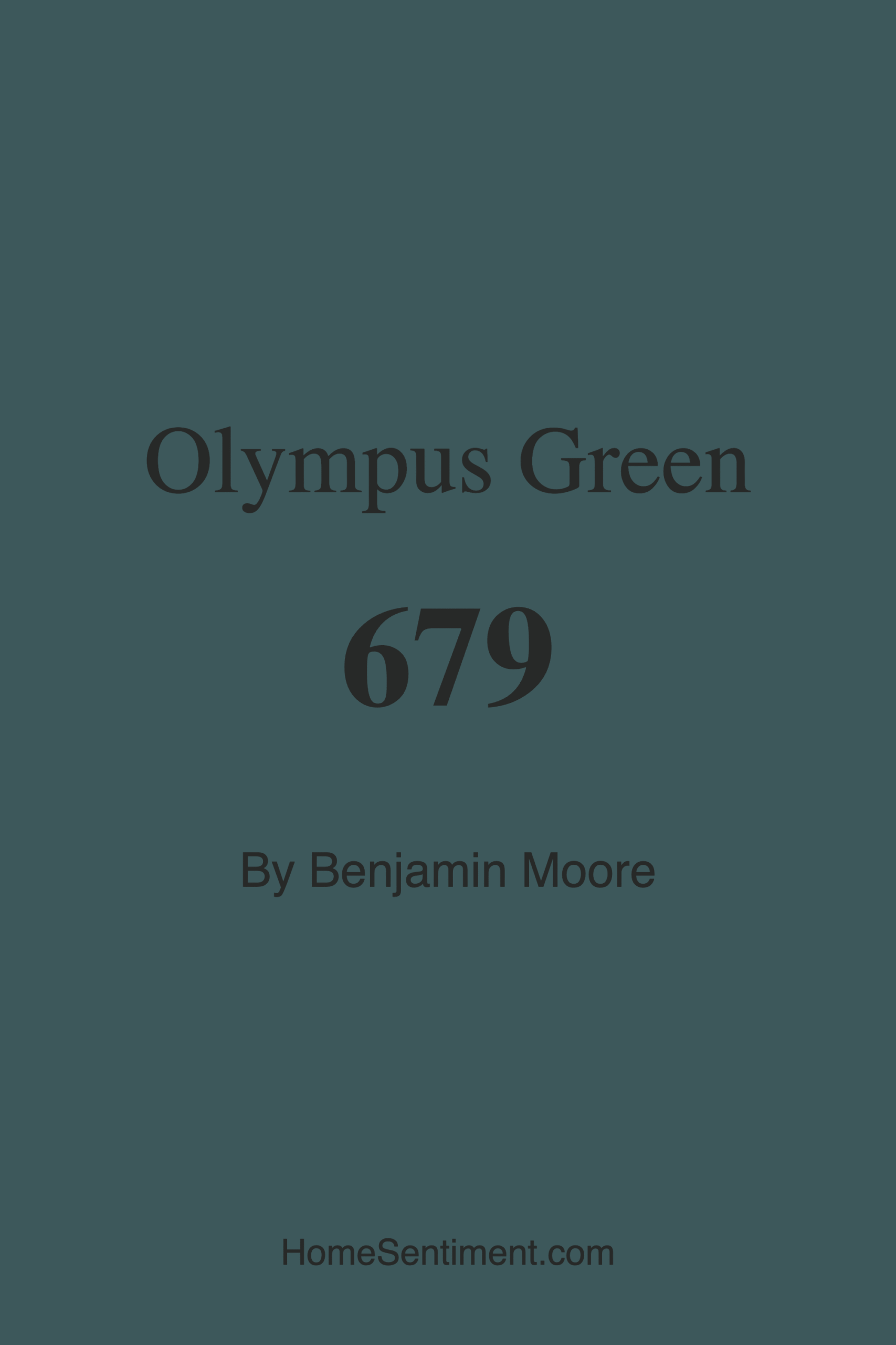 Olympus Green 679 by Benjamin Moore