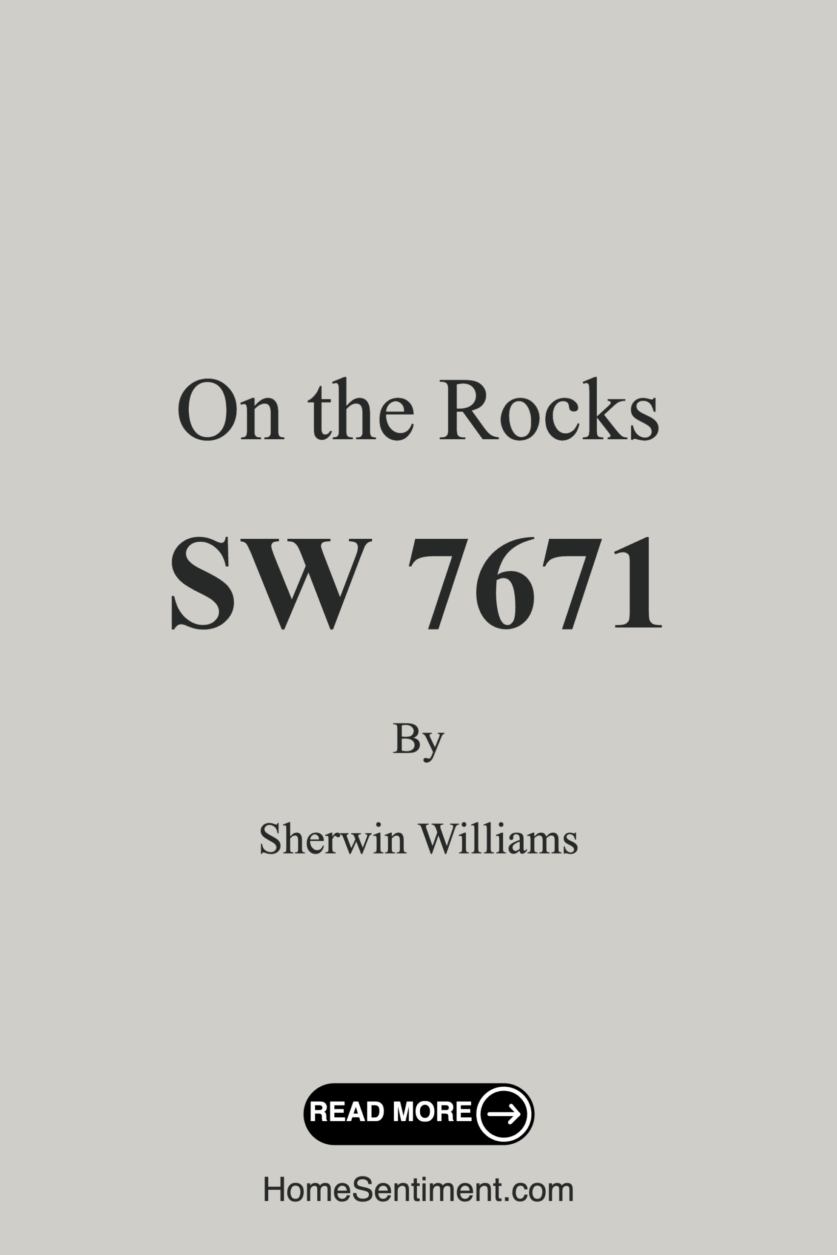 On the Rocks SW 7671 by Sherwin Williams