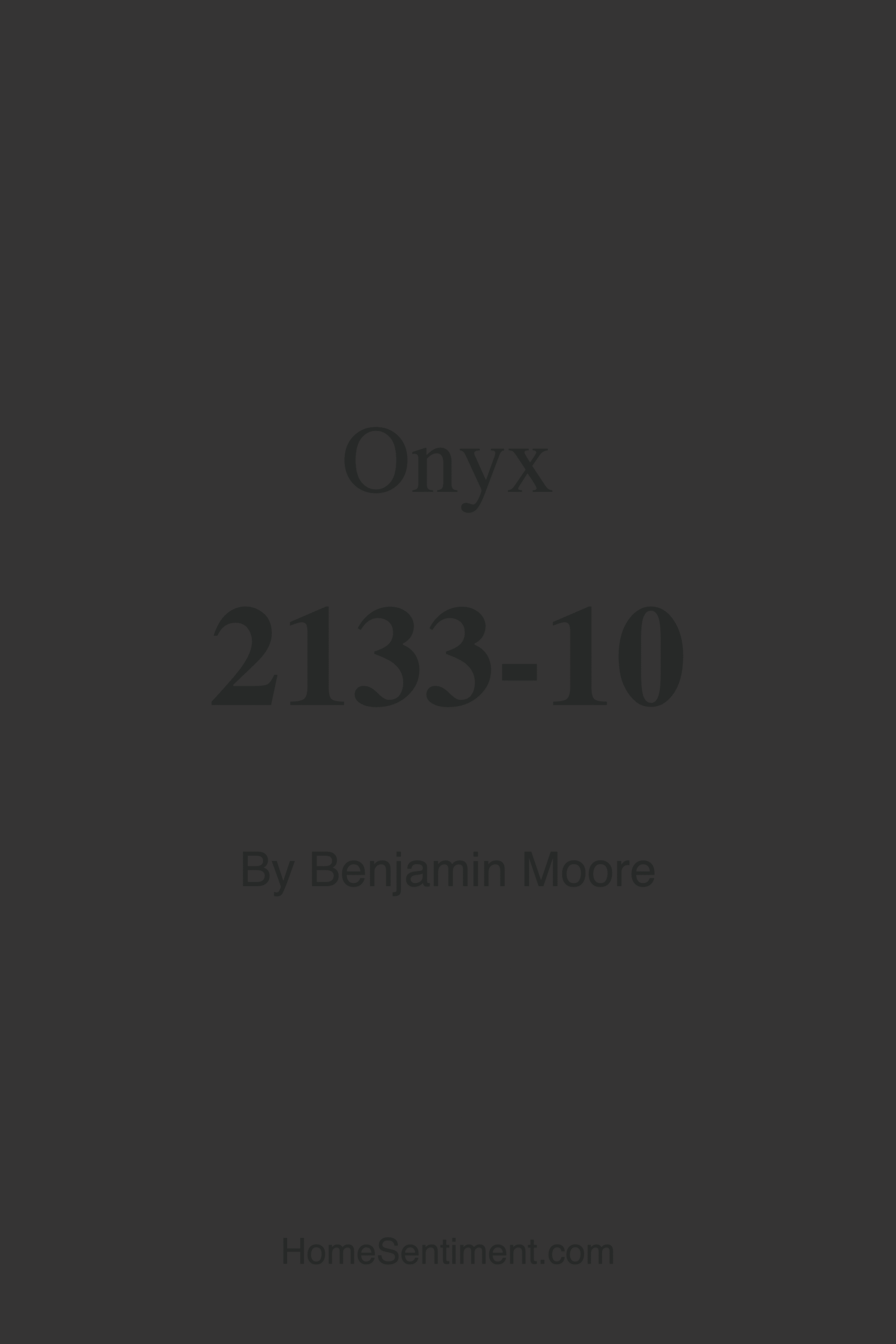 Onyx 2133-10 by Benjamin Moore