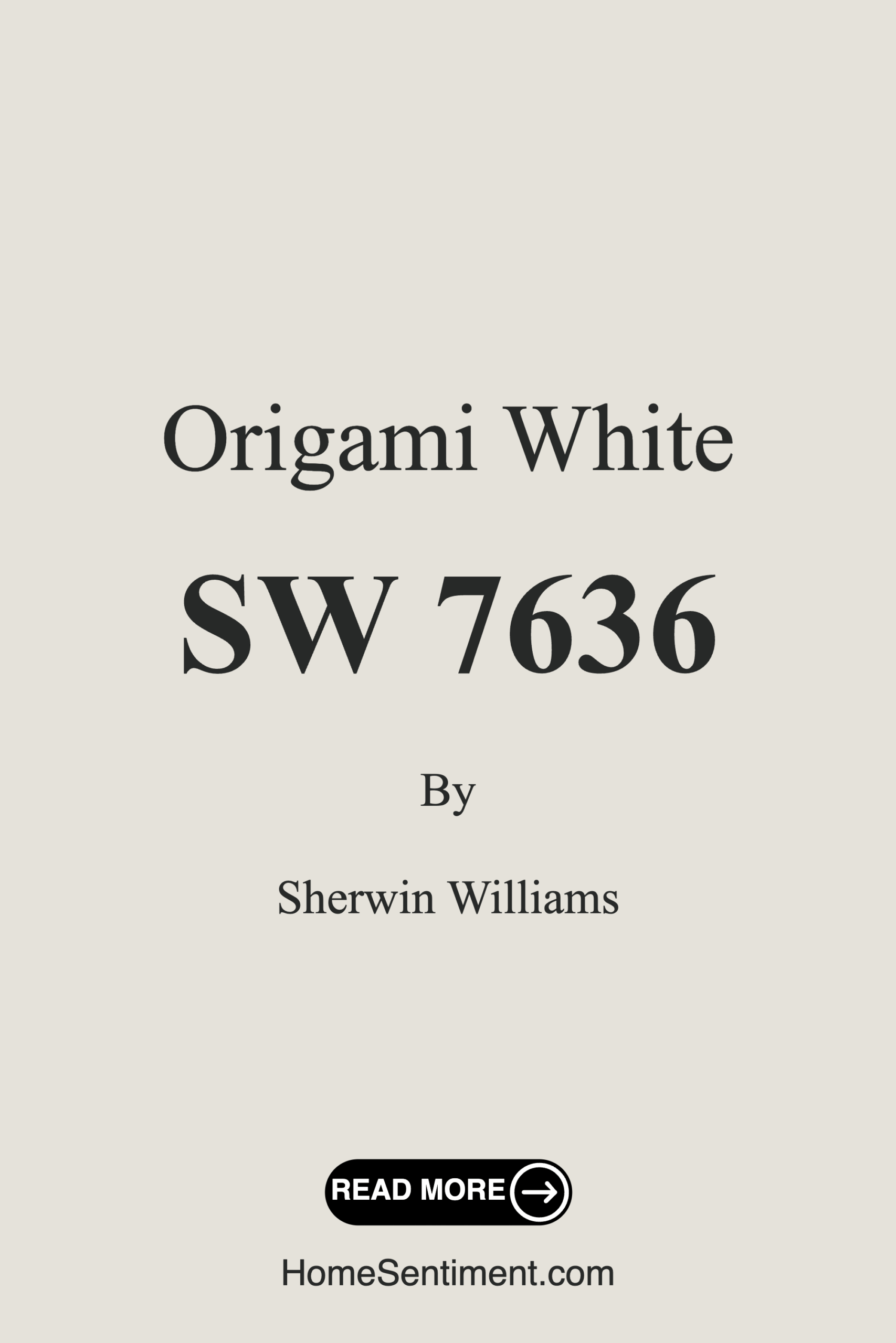 Origami White SW 7636 by Sherwin Williams