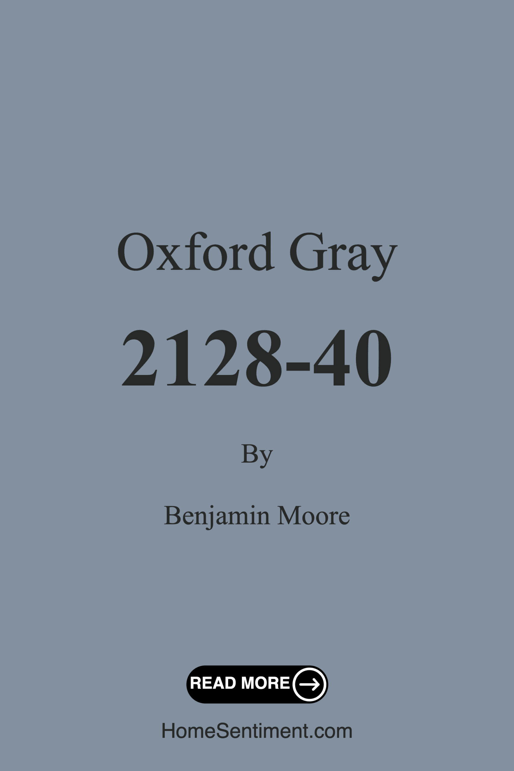 Oxford Gray 2128-40 by Benjamin Moore