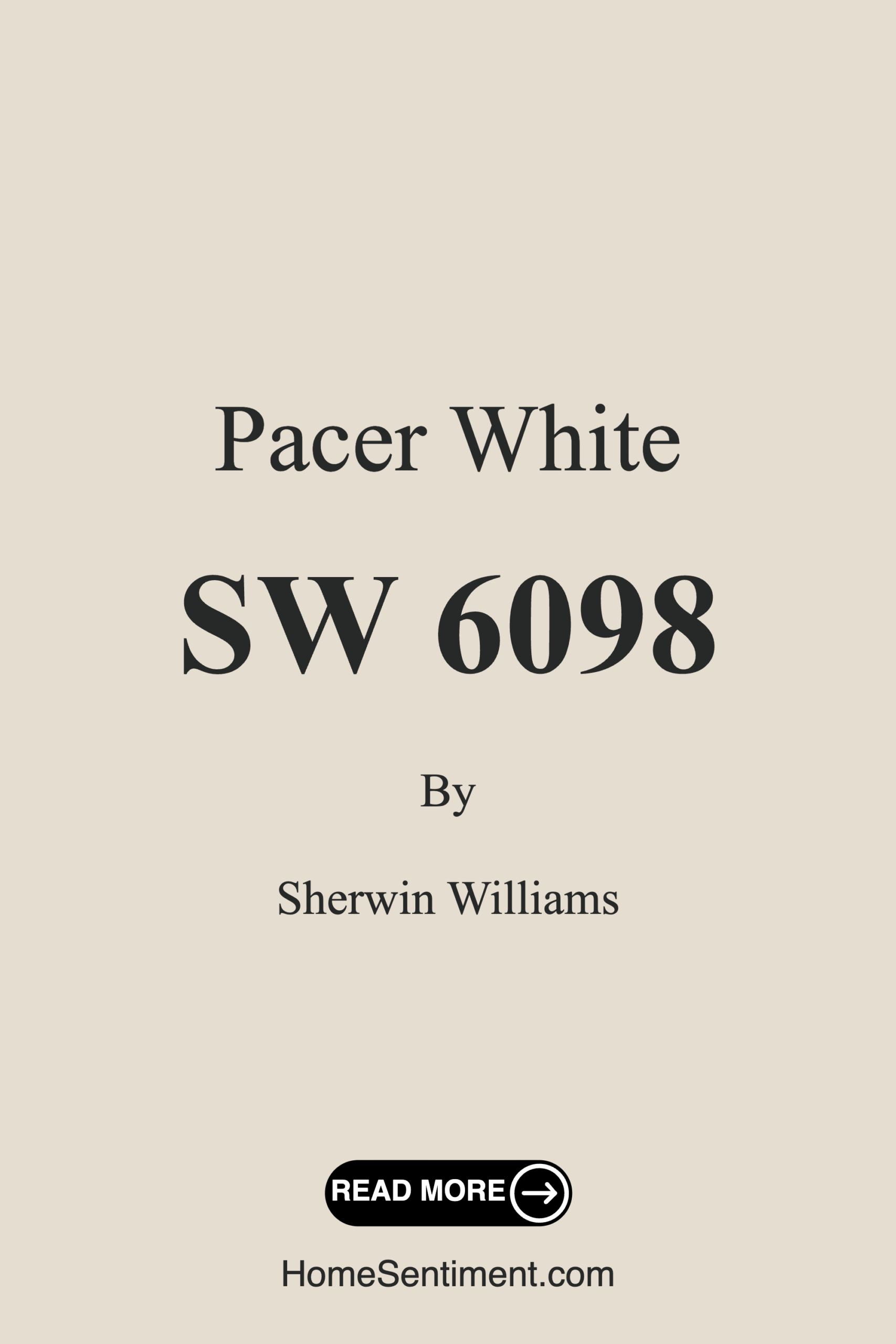 Pacer White SW 6098 by Sherwin Williams
