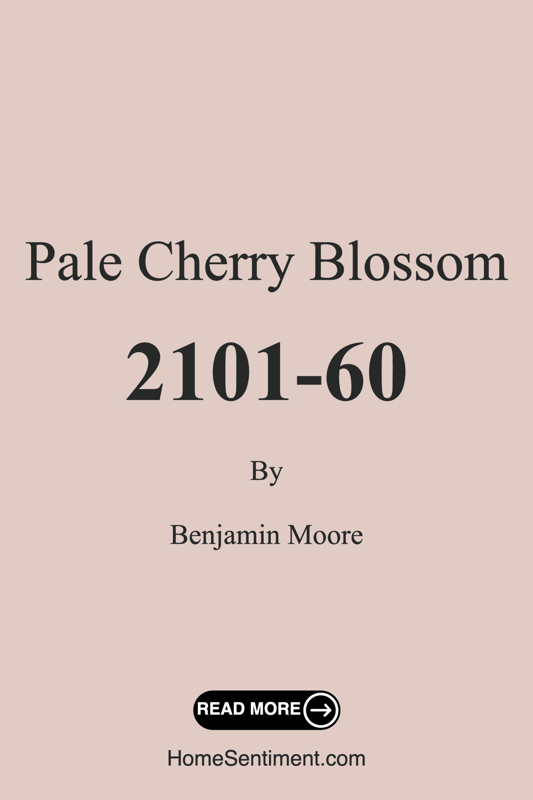 Pale Cherry Blossom 2101-60 by Benjamin Moore