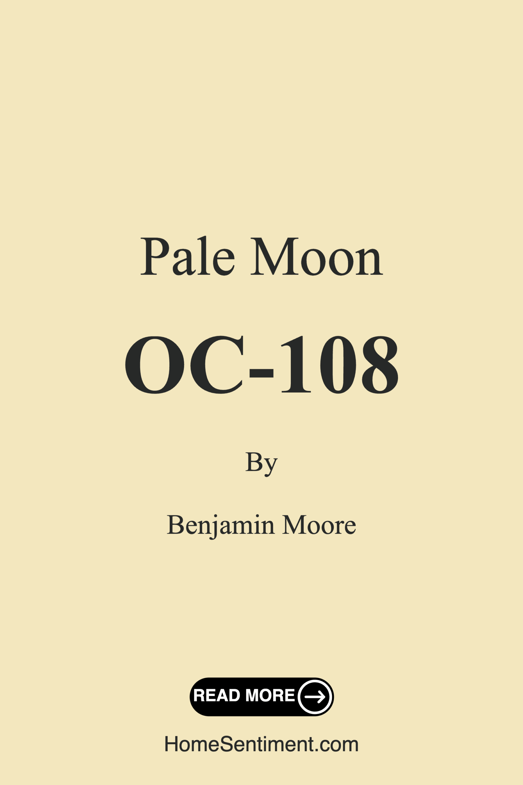 Pale Moon OC-108 by Benjamin Moore