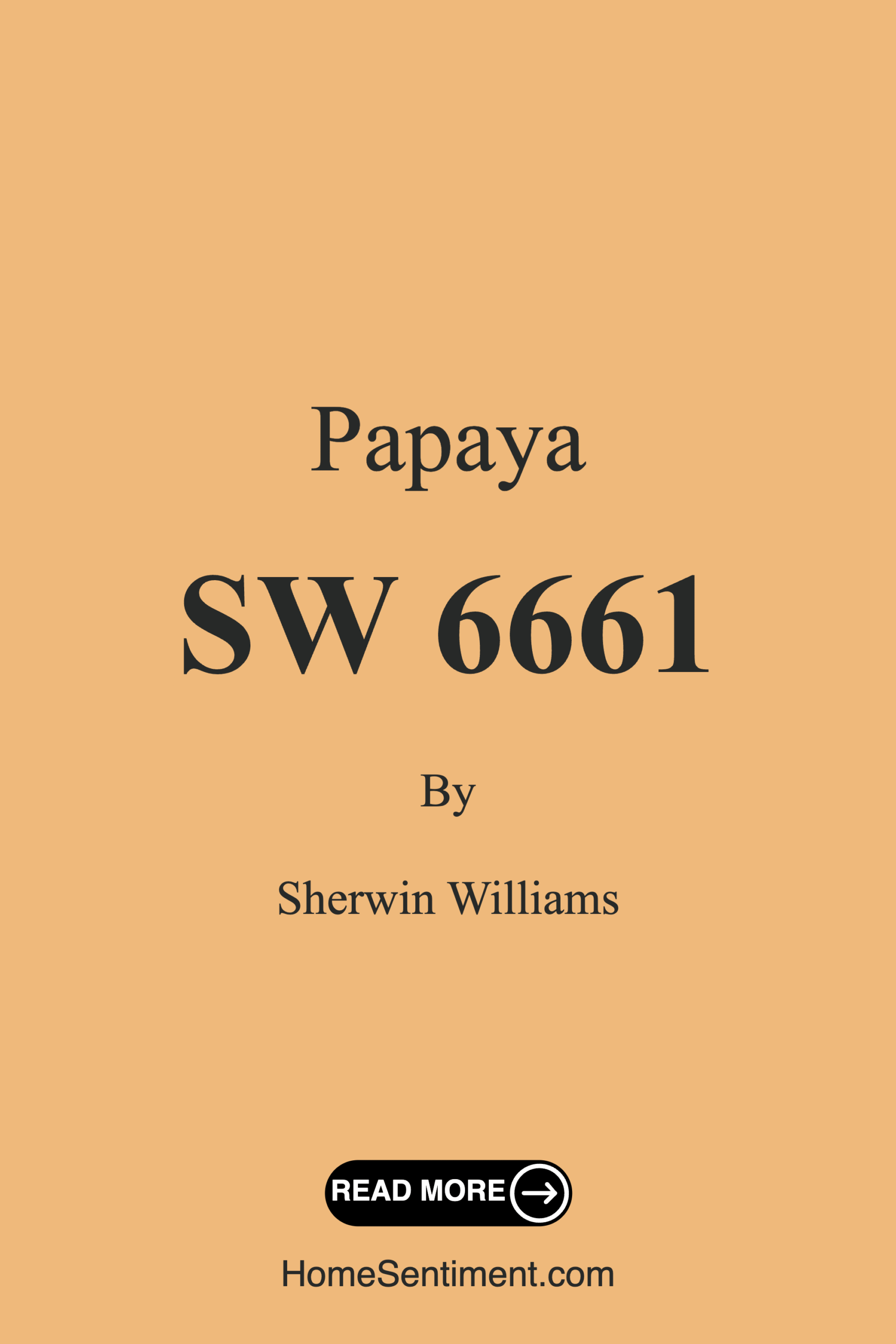 Papaya SW 6661 by Sherwin Williams