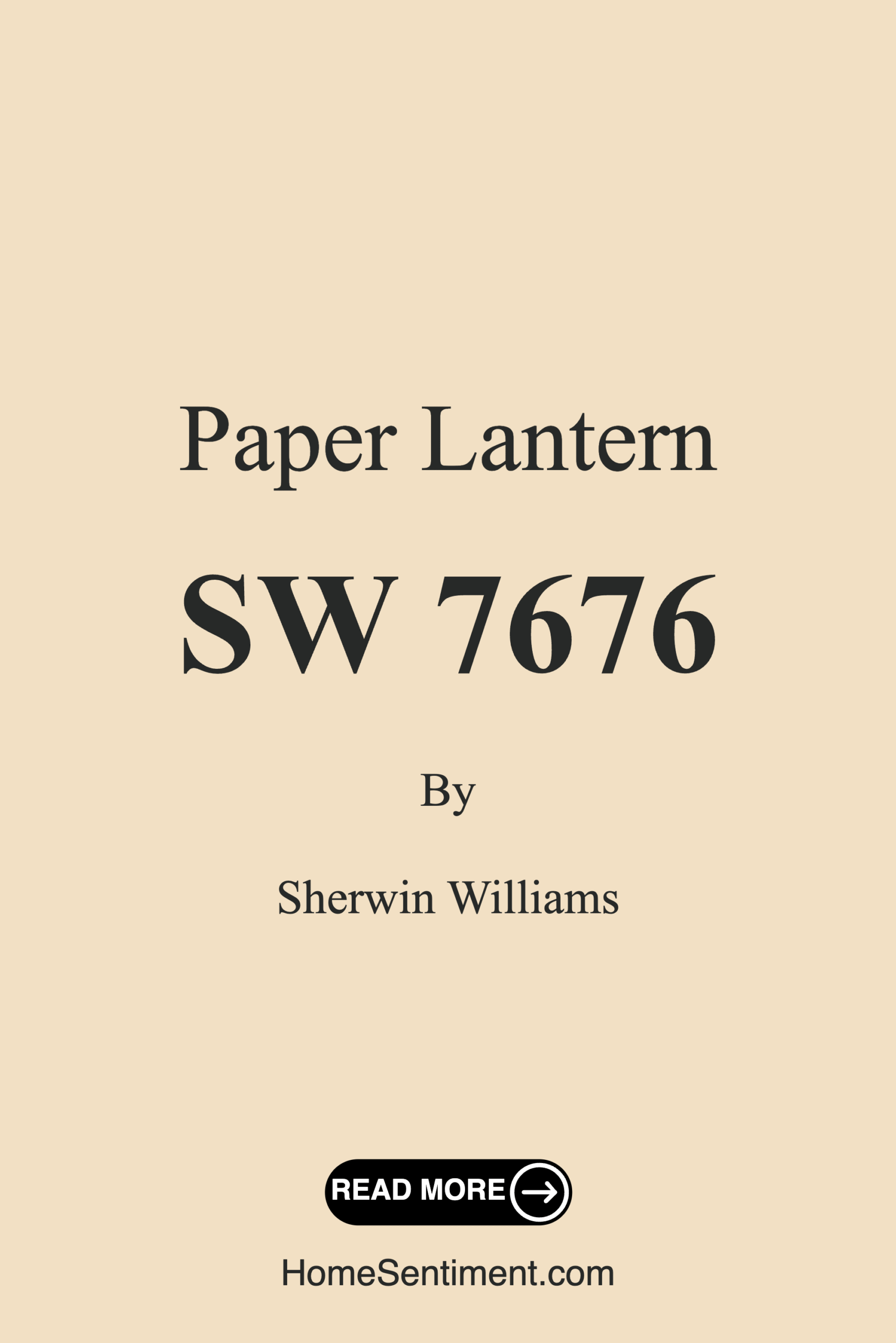 Paper Lantern SW 7676 by Sherwin Williams