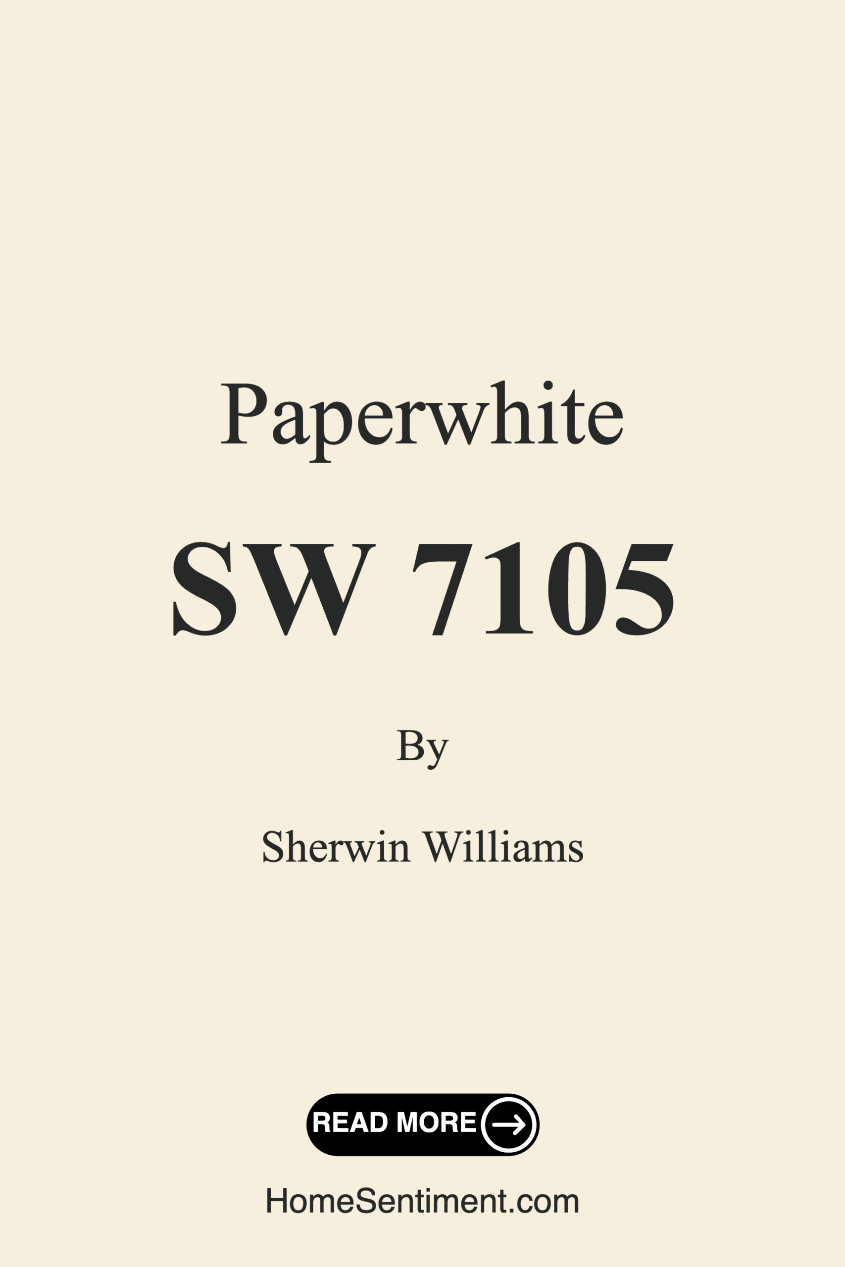 Paperwhite SW 7105 by Sherwin Williams